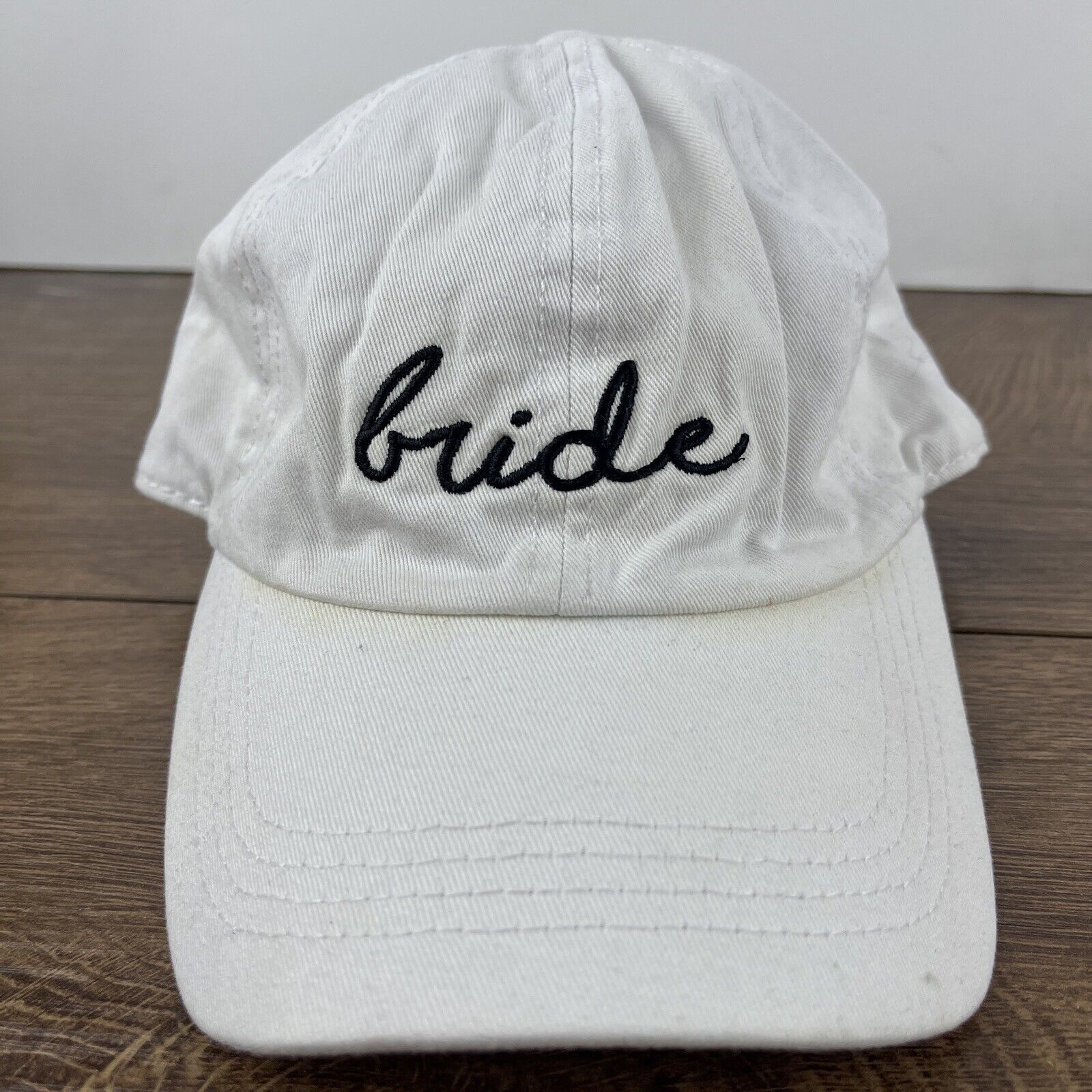 Other Bride Hat Bride White Hat Adjustable Adult Size Hat Cap Size ONE SIZE - 4 Thumbnail