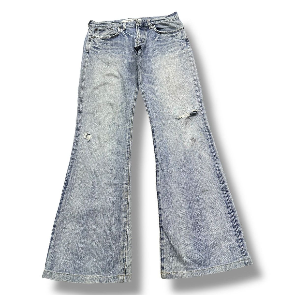 Edwin Vintage Edwin XV Distressed Wideleg Style and Faded Wash Size US 32 / EU 48 - 1 Thumbnail