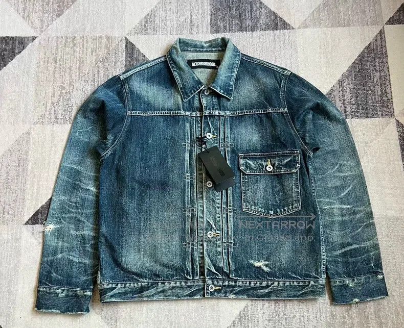 Neighborhood Neighborhood Pocket water-washed denim jacket Size US XL / EU 56 / 4 - 1 Thumbnail