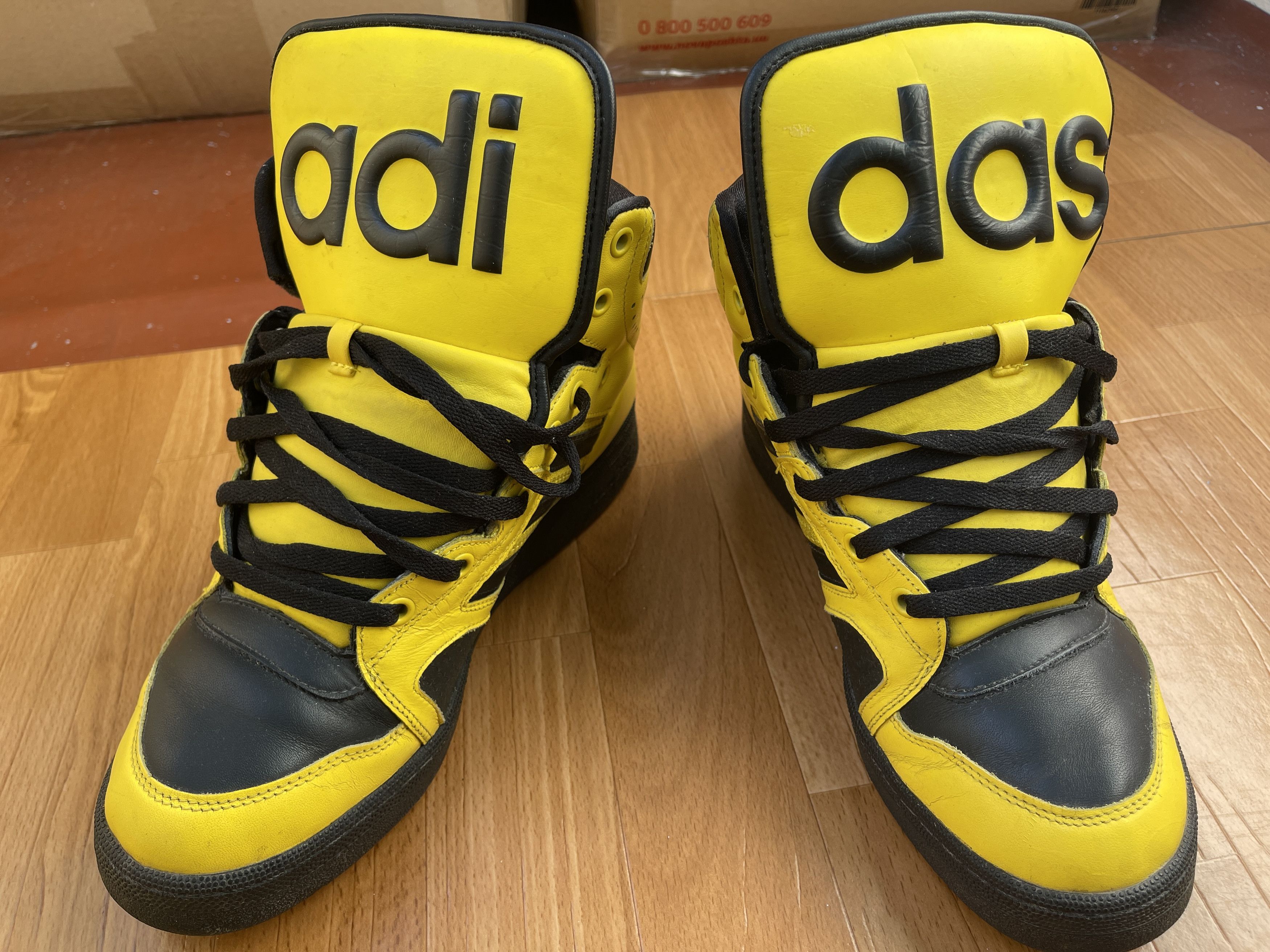 Adidas × Jeremy Scott Adidas sneakers Jeremy Scott Instinct Top shoes ObyO V24530 Size US 10 / EU 43 - 25 Thumbnail