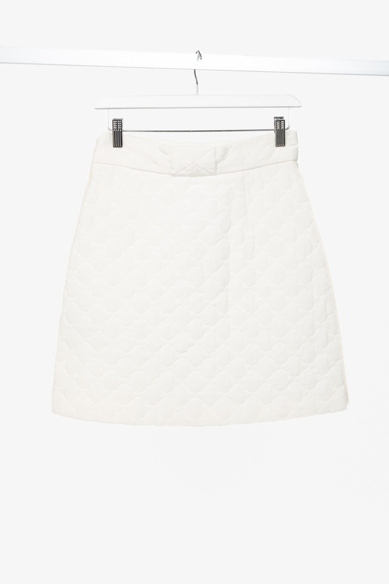 Fendi Fendi SS20 Runway Quilted Silk Crepe de Chine Mini Skirt Size 27" / US 4 / IT 40 - 2 Thumbnail