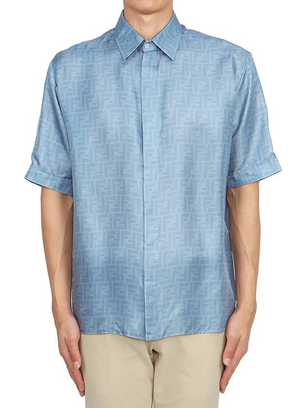 Fendi o1w1db10325 FS0795 Shirt in Blue Size US S / EU 44-46 / 1 - 2 Thumbnail