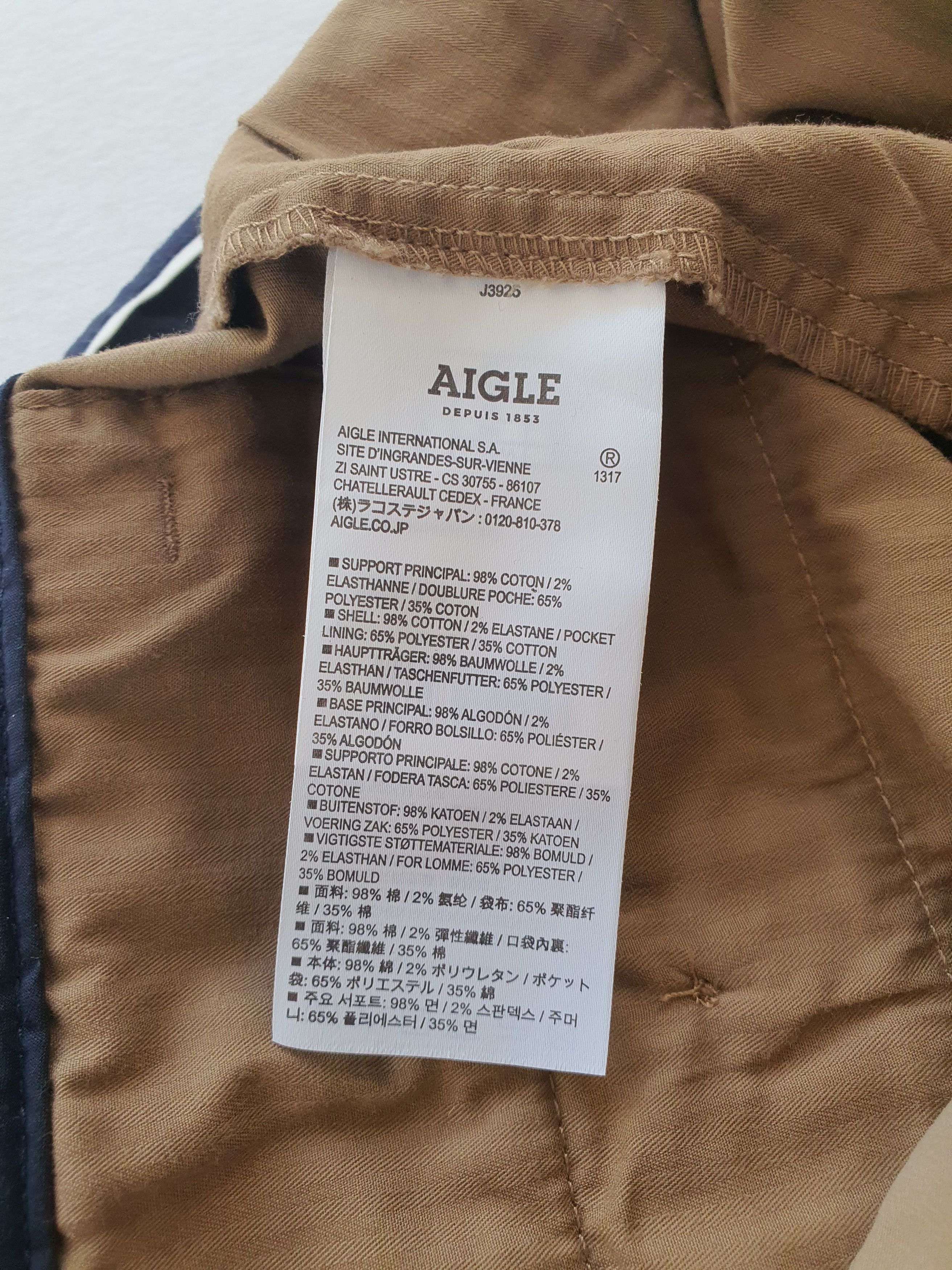 Aigle FANNISTER - Stretch Cotton Chinos Trousers Pants - Sz FR 42 Size US 32 / EU 48 - 6 Thumbnail