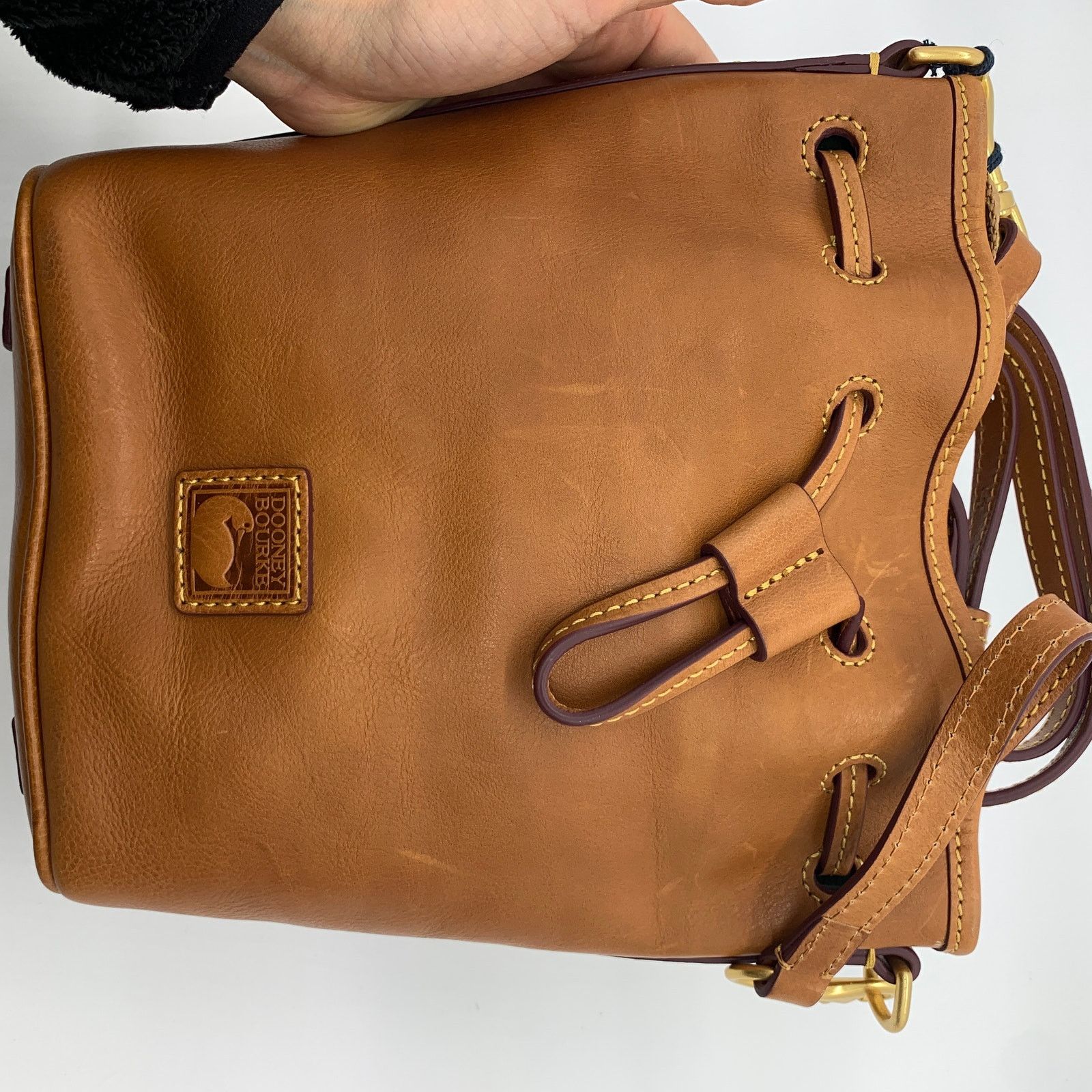 Dooney & Bourke Dooney & Bourke Leather Crossbody Bag Melrose Drawstring Size ONE SIZE - 14 Thumbnail