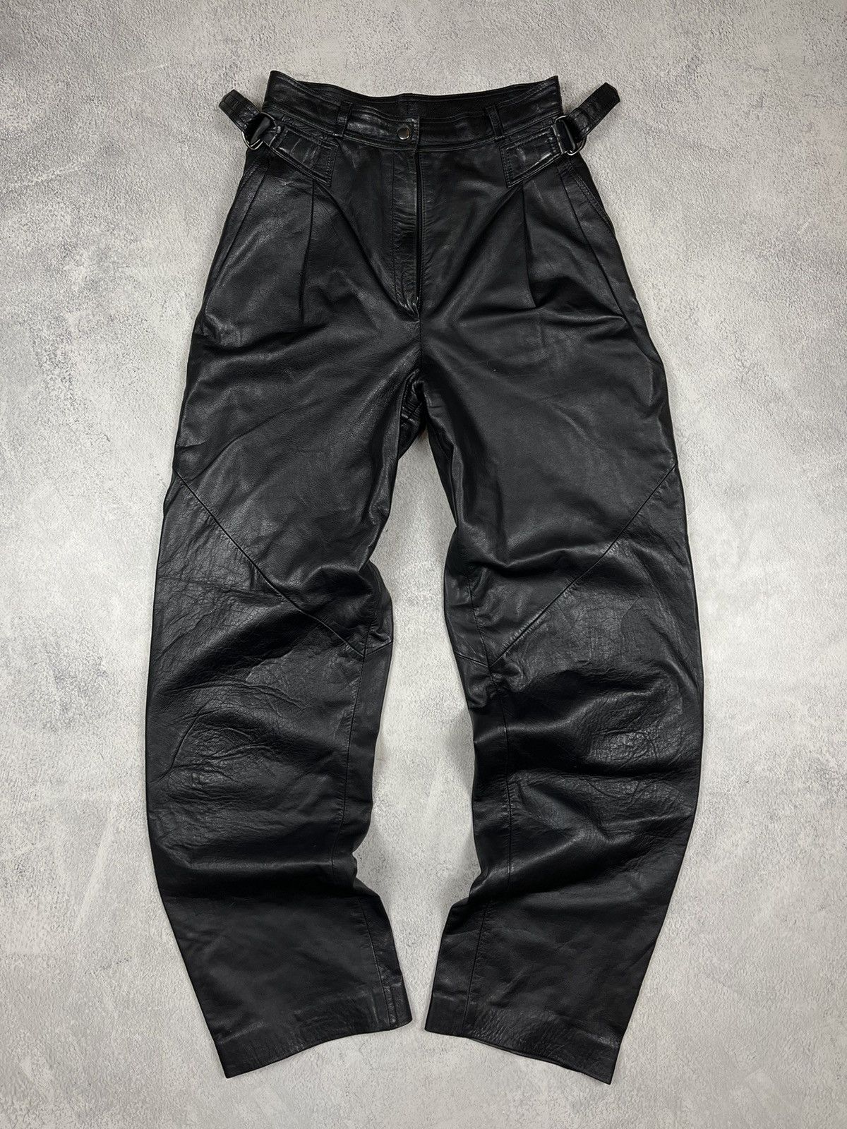 Vintage distressed y2k leather pants