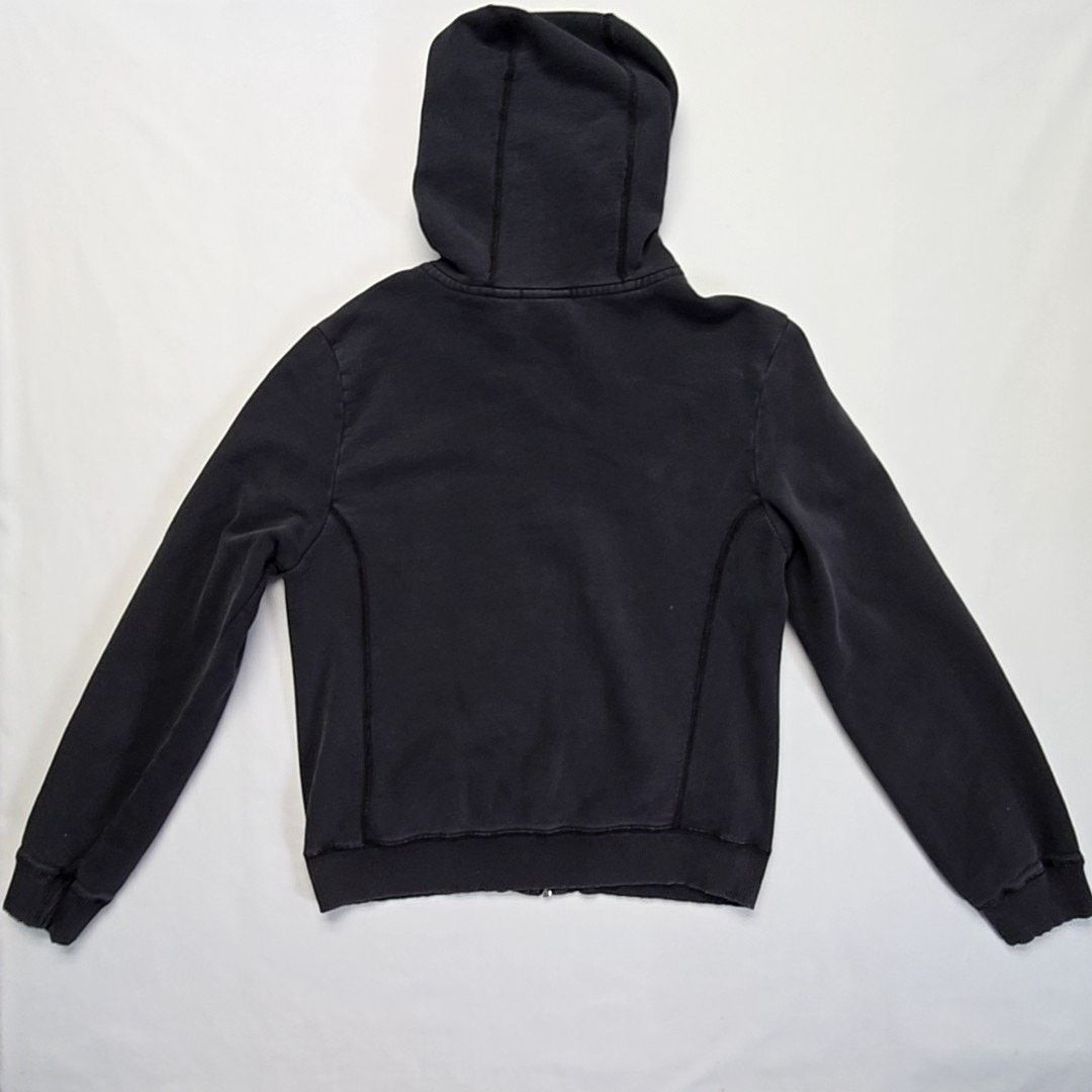 Levi's Levi's Black Hoodie Zipper Front Large Cropped Sweatshirt Size L / US 10 / IT 46 - 11 Thumbnail