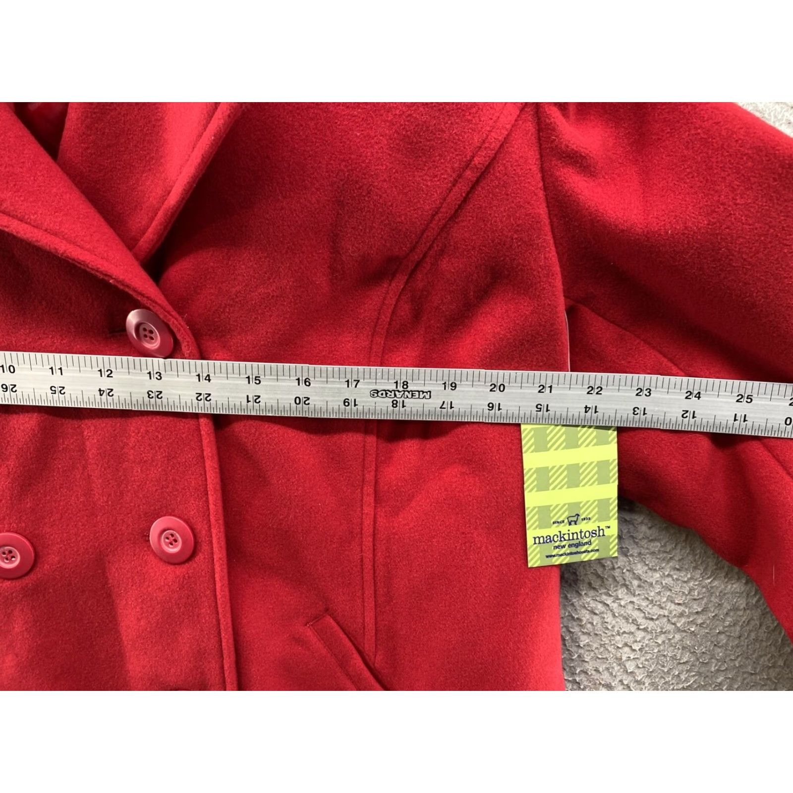 Mackintosh Mackintosh New England Red Button Up Hooded Lined Jacket Women’s Size XL NEW Size XL / US 12-14 / IT 48-50 - 6 Thumbnail