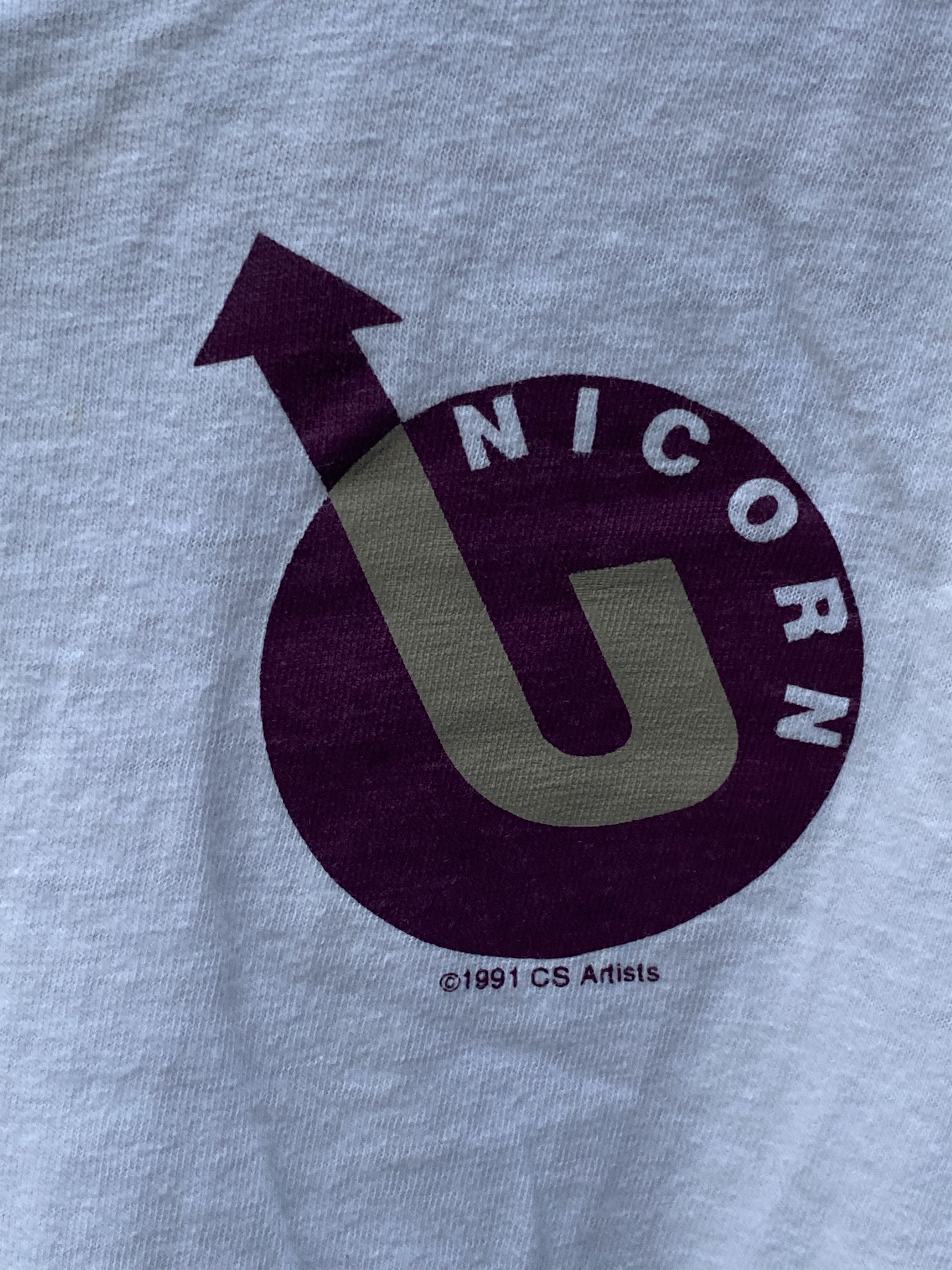 Band Tees × Vintage Vintage 1991 UNICORN Winter Tour The War W/O Stage Manager Size US XL / EU 56 / 4 - 10 Thumbnail