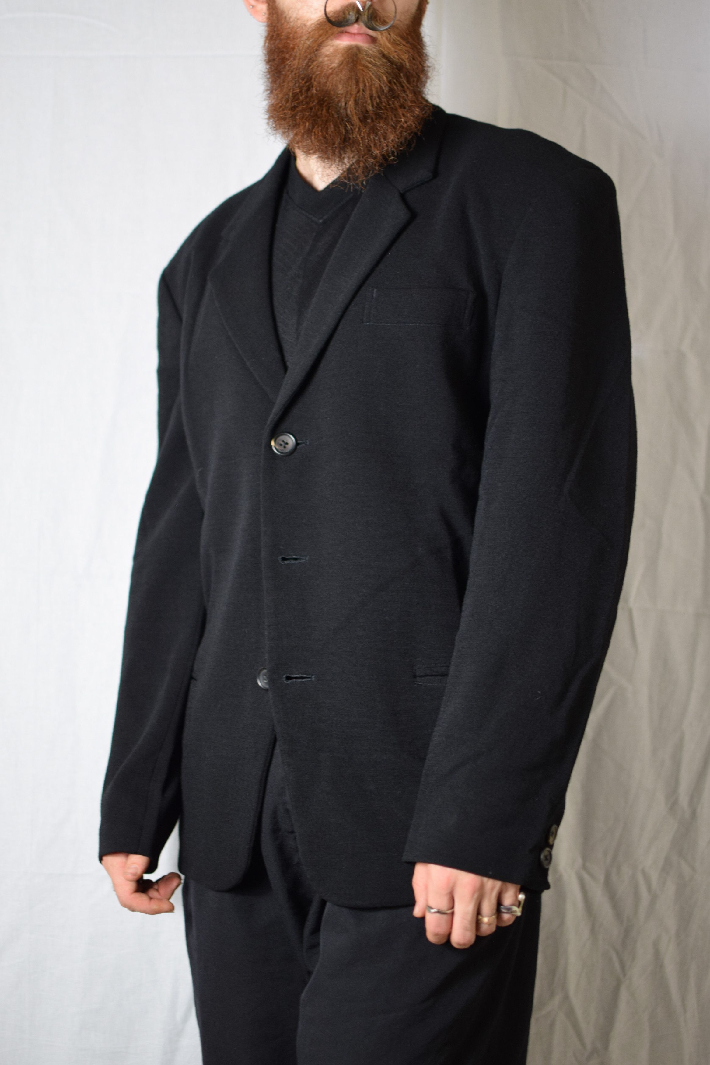 Pre-owned Yohji Yamamoto Yyph Archive Wool Blazer In Black