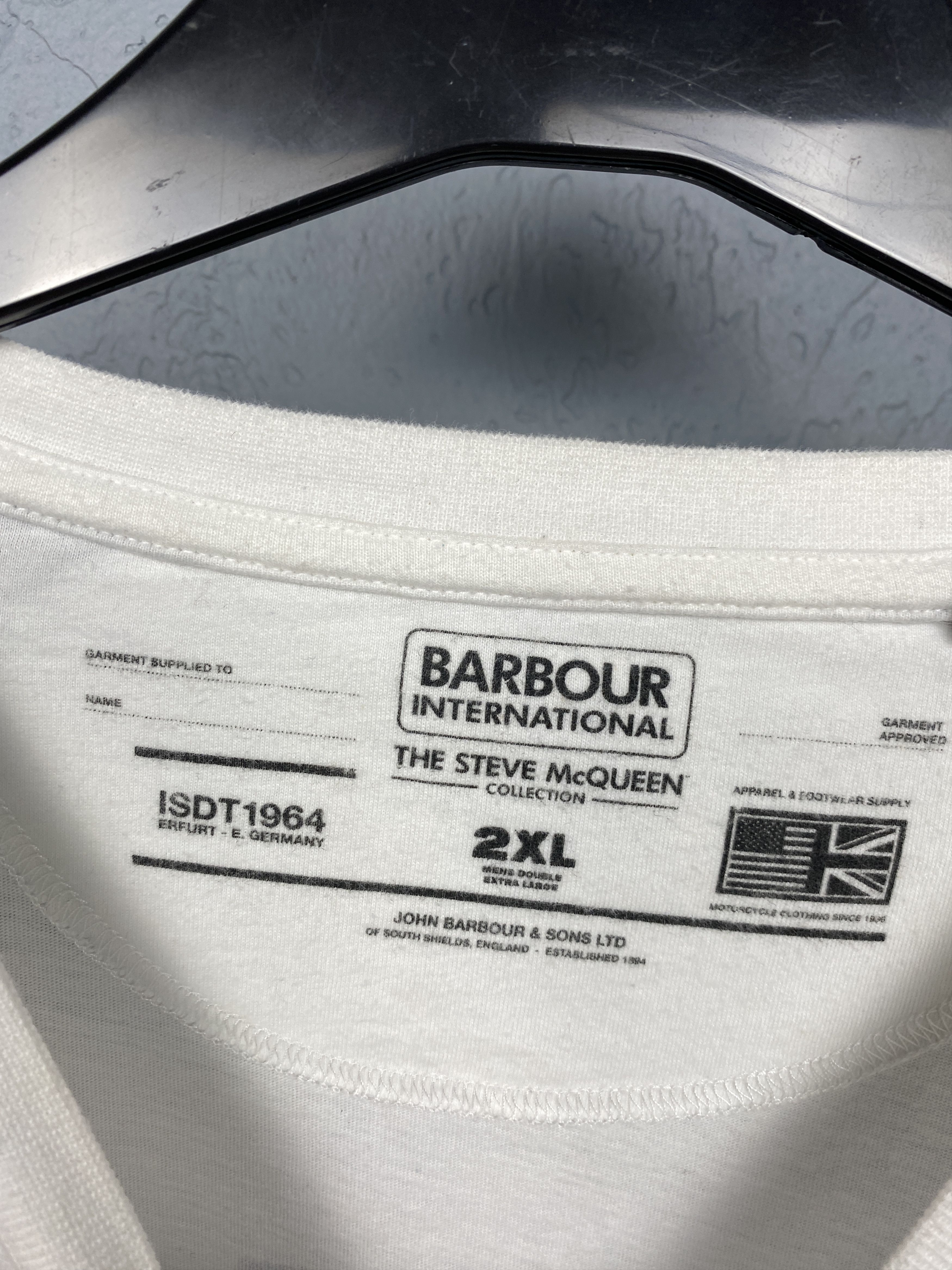 Barbour × Vintage Barbour International Steve McQueen Mens Long Sleeve T-Shirt Size US XXL / EU 58 / 5 - 4 Thumbnail