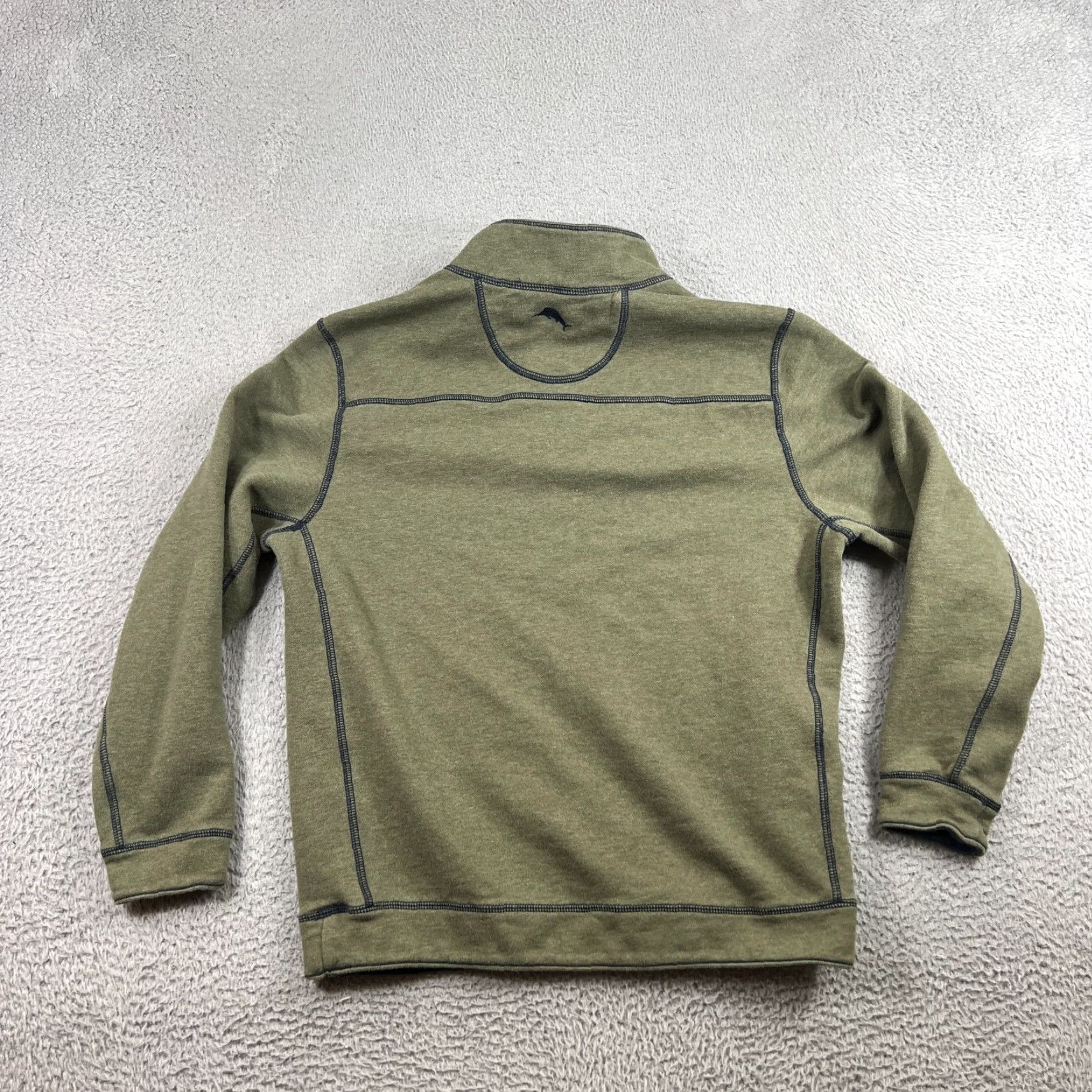 Tommy Bahama Tommy Bahama Reversible Long Sleeve Pullover Sweatshirt Shirt Men L Green Cotton Pullover Sweater Classic Designer Outdoor Fall Winter Spring Size US L / EU 52-54 / 3 - 6 Thumbnail