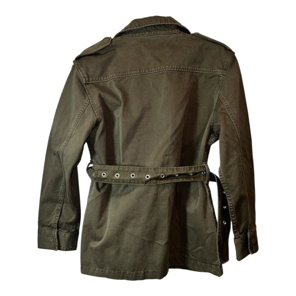 The Kooples The Kooples Belted Utility Jacket Olive Green Cotton NWT T1 Size S / US 4 / IT 40 - 3 Thumbnail