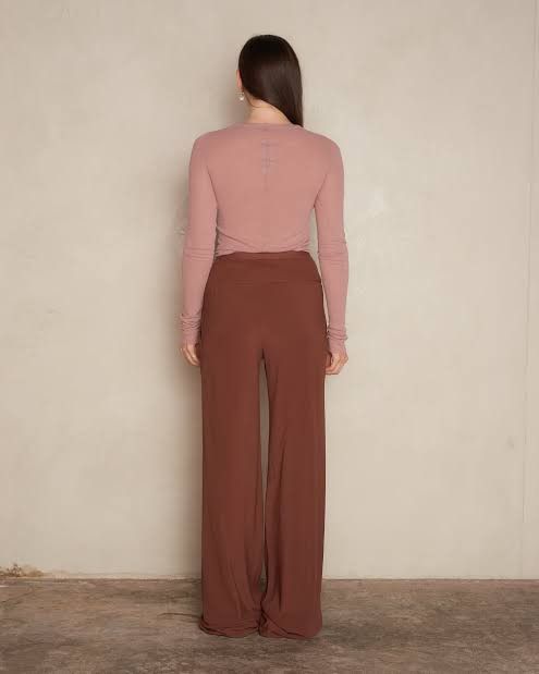 Rick Owens SS24 Lido Henna Floor-length Bias Trousers Size 28" / US 6 / IT 42 - 7 Thumbnail