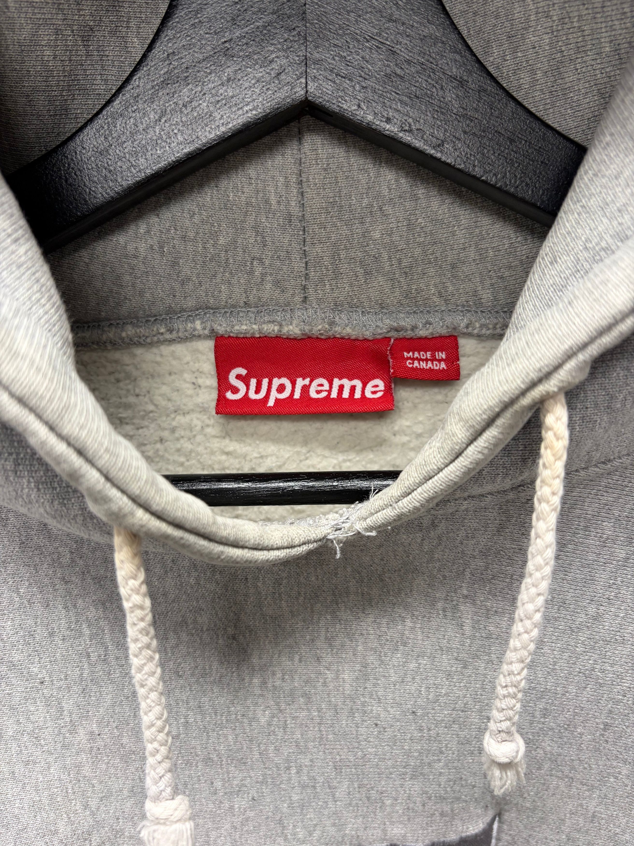 Supreme 1999 Supreme ‘Box Logo’ Grey/Grey Cotton Pullover Hoodie Size US L / EU 52-54 / 3 - 3 Thumbnail