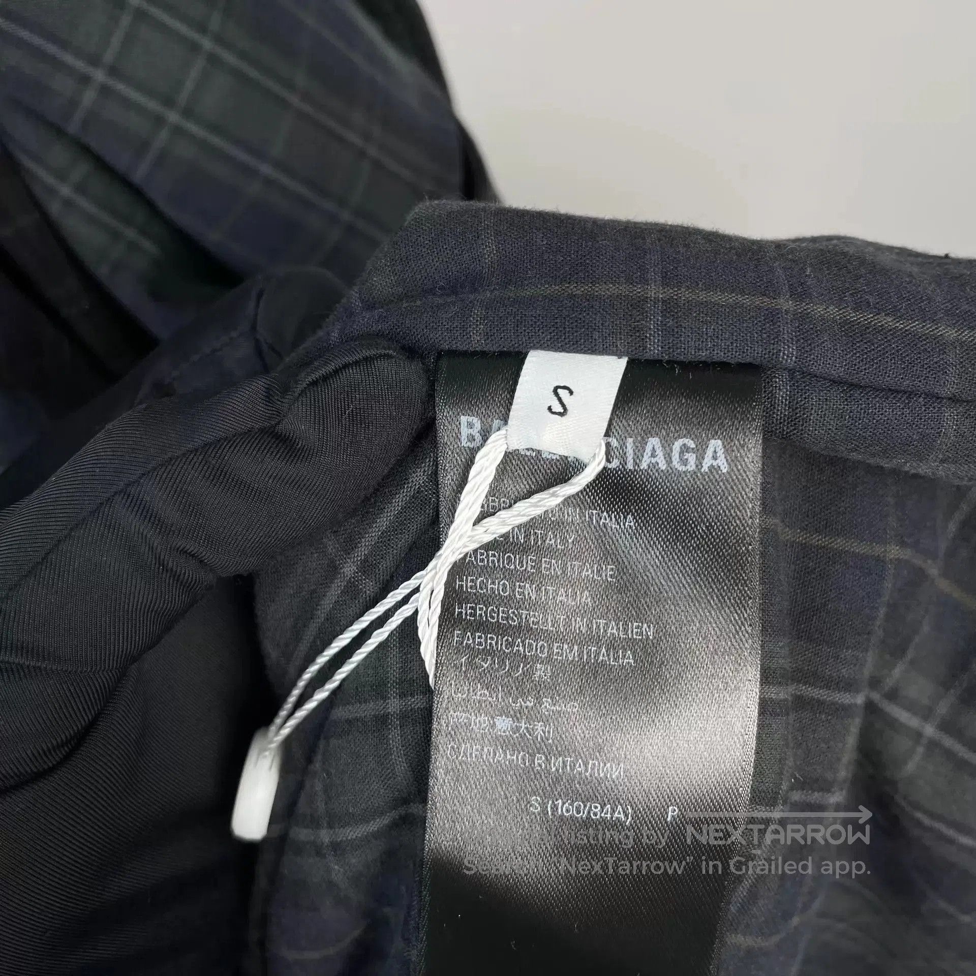 Balenciaga Plaid Long Sleeve Button-Up Shirt. Size US S / EU 44-46 / 1 - 4 Thumbnail