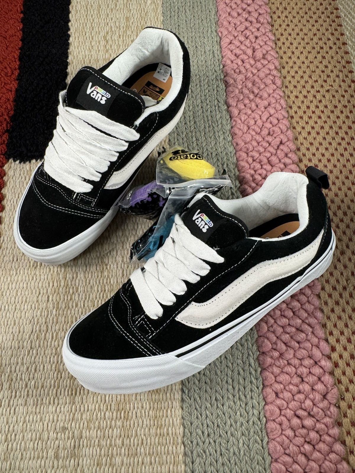 Imran Potato × Vans Vans Vault Ua Knu-Skool Vr3 LX Imran Potato Black White Size US 9.5 / EU 42-43 - 12 Thumbnail