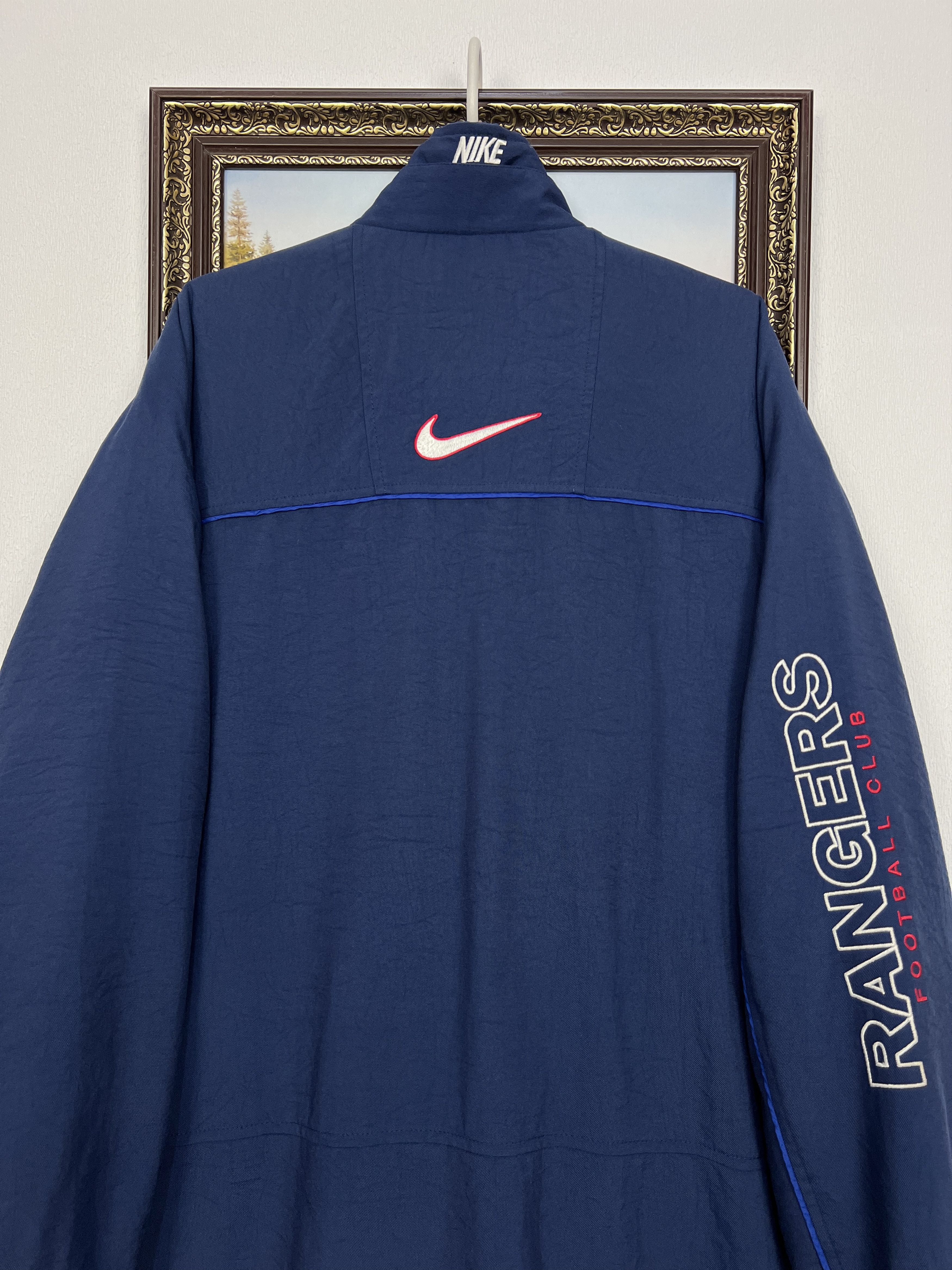 Nike Vintage 90's Nike Glasgow Rangers Football Jacket Soccer Size US XL / EU 56 / 4 - 19 Thumbnail