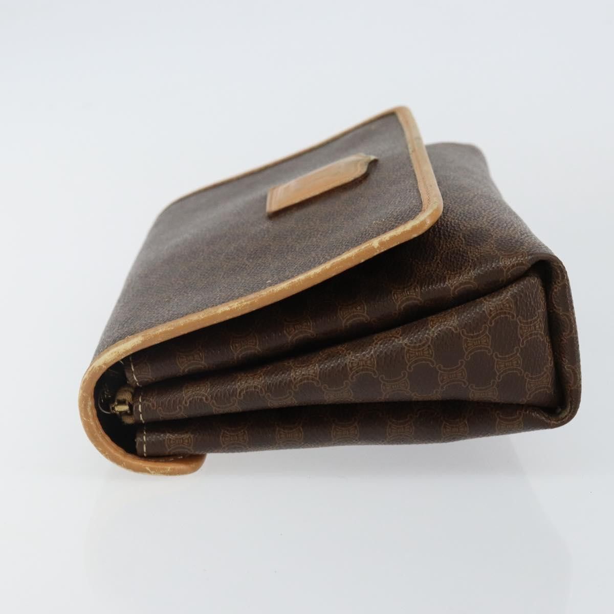 Celine CELINE Macadam Canvas Shoulder Bag Pvc Leather Brown Gold Size ONE SIZE - 5 Thumbnail