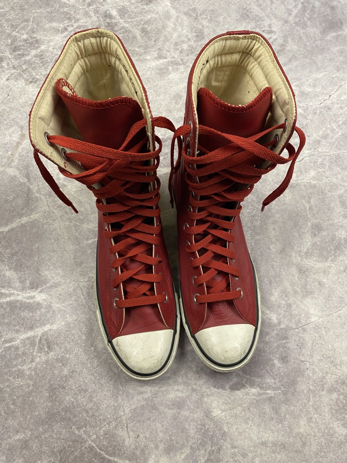 Converse Converse Y2K Vintage High Boxing Biker Moto Sneakers Lace-Up Size US 8.5 / IT 38.5 - 4 Thumbnail