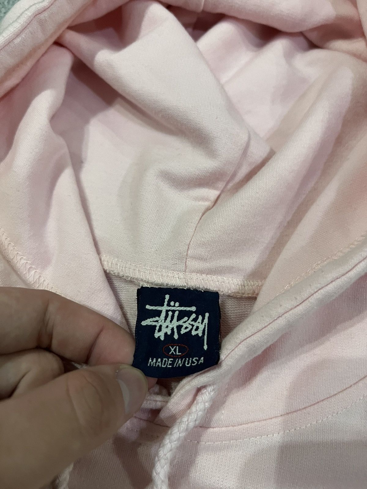 Stussy × Vintage Vintage Y2k Stussy USA Rare Mini Logo Hoodie 90’s Size US L / EU 52-54 / 3 - 6 Thumbnail