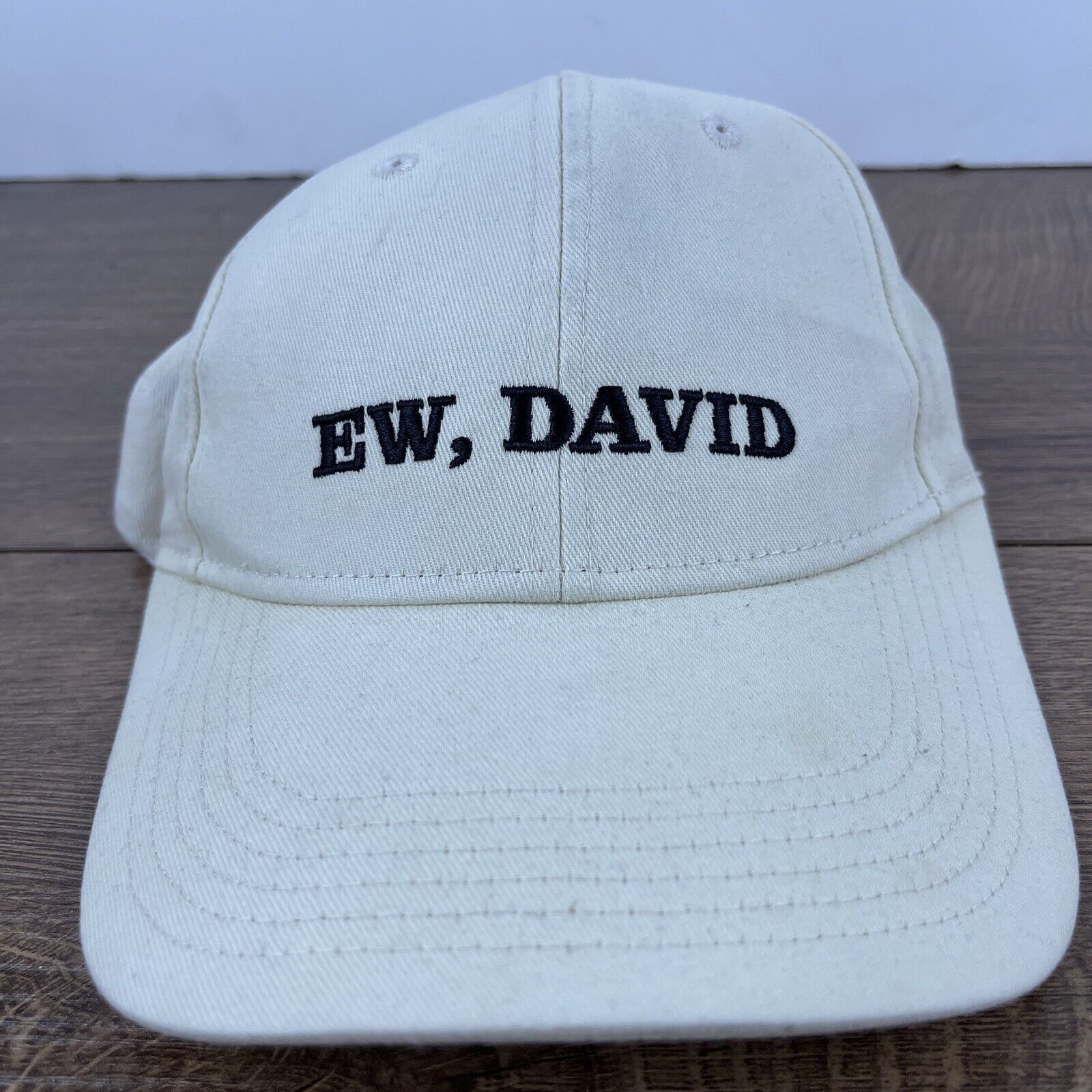 Other Ew, David Hat Schitts Creek Hat White Hat Adjustable White A Size ONE SIZE - 3 Thumbnail