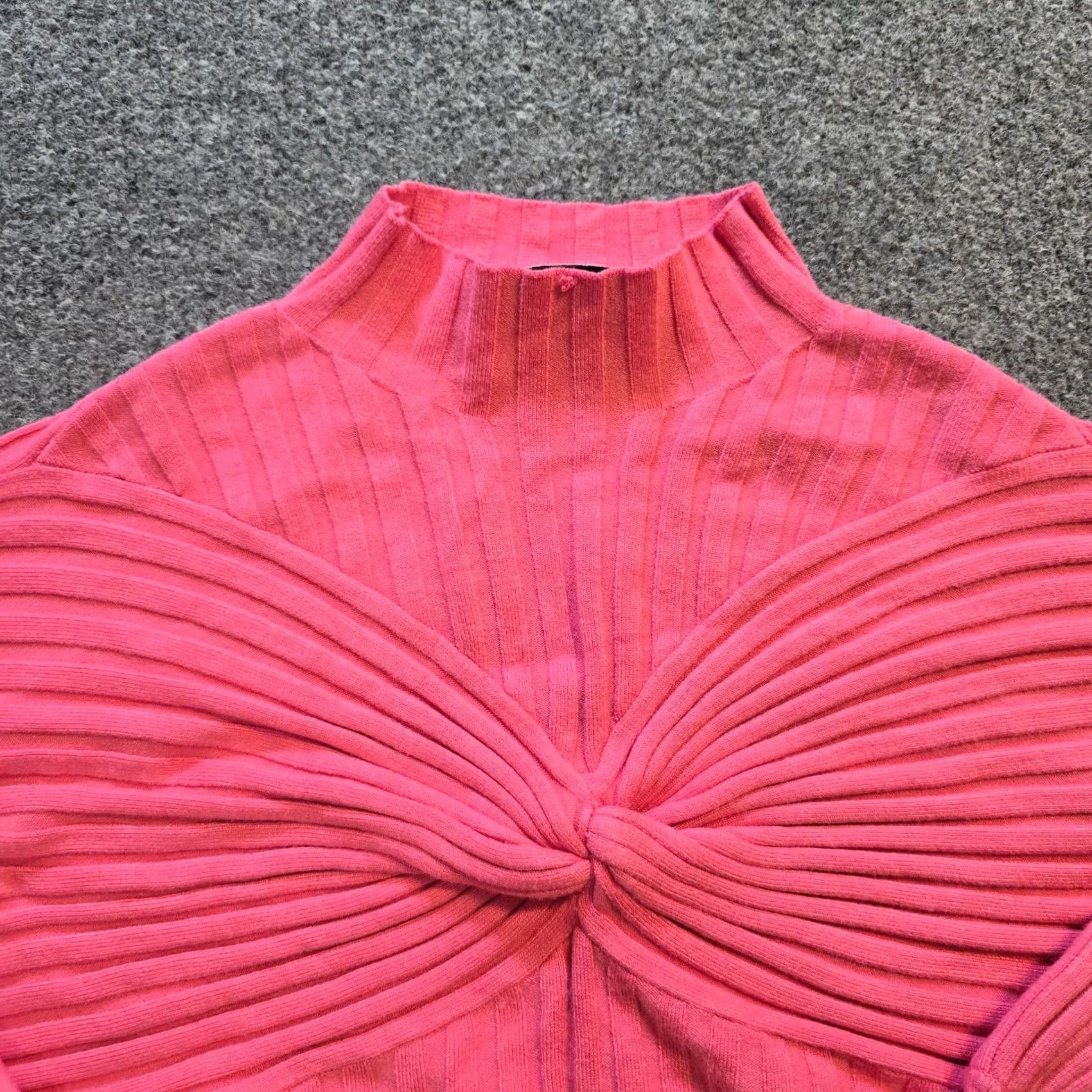 Acler Acler Sweater Womens Size 4 Mowbray Ribbed Knit Cropped Luxe Quiet Luxury Casual Shirt Ladies Size S / US 4 / IT 40 - 2 Thumbnail