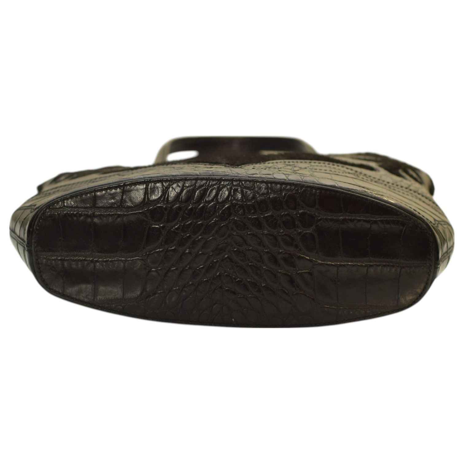 Etro ETRO Black Fur & Leather Tote Shoulder Bag Size ONE SIZE - 7 Thumbnail