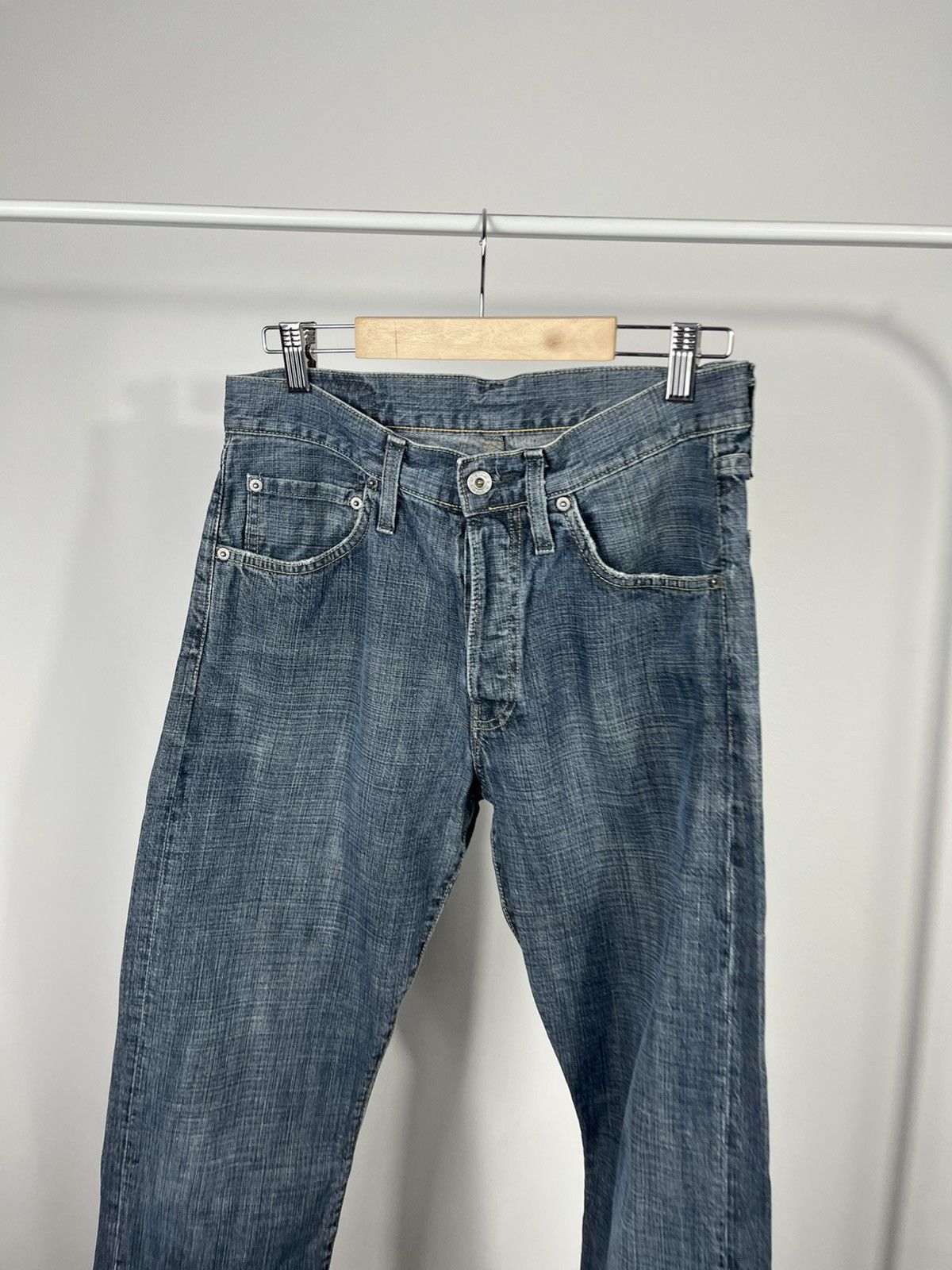 G-Star G Star Raw Jeans Custom Big Logo W31 L30 Blue Straight Fit Size US 31 - 15 Thumbnail