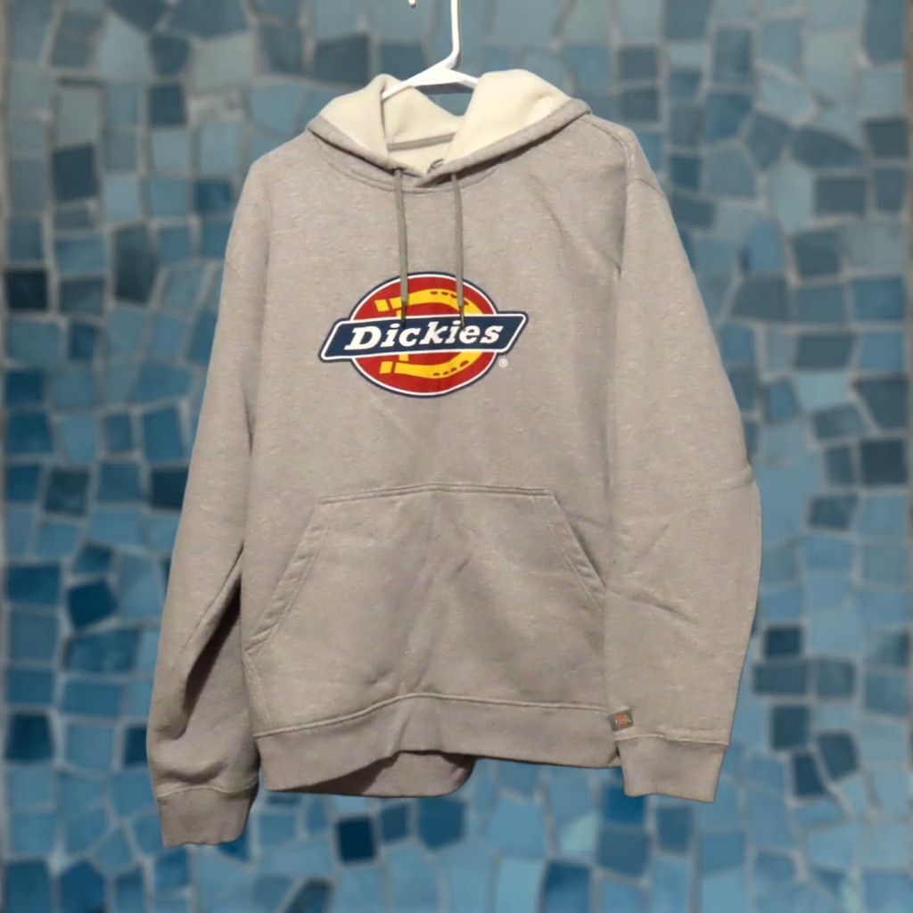Dickies Dickies Mens XLarge Big Front Logo Hoodie Sweatshirt Gray Regular Pullover Hooded Pocket Logo Mens XS? Size US XL / EU 56 / 4 - 1 Thumbnail