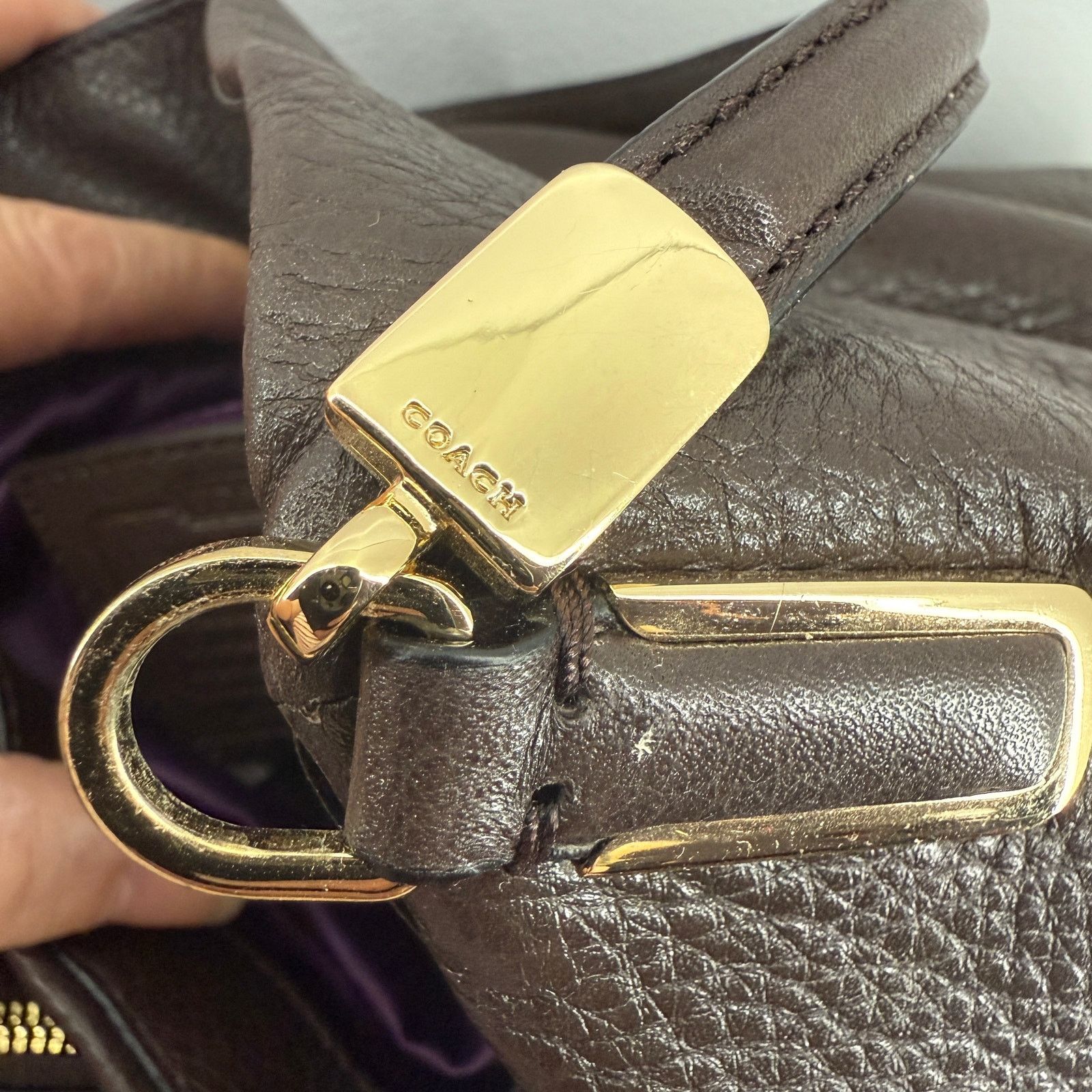 Coach Coach Madison Leather Small Phoebe Shoulder Bag Pebble Grain Size ONE SIZE - 8 Thumbnail