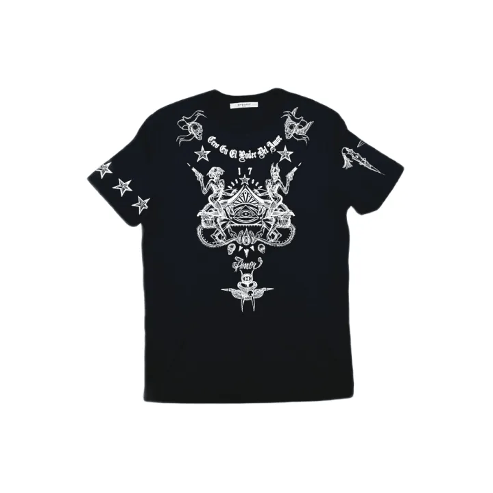 Givenchy Givenchy Round Neck Printed Short Sleeve T-Shirt Size US M / EU 48-50 / 2 - 1 Thumbnail