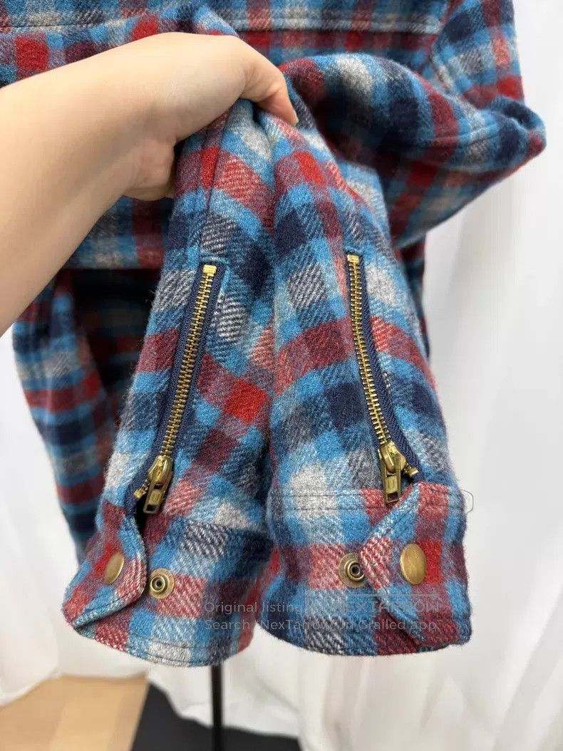Undercover Undercover Size 3 Plaid shearling collar jacket with zip po Size L / US 10 / IT 46 - 9 Thumbnail
