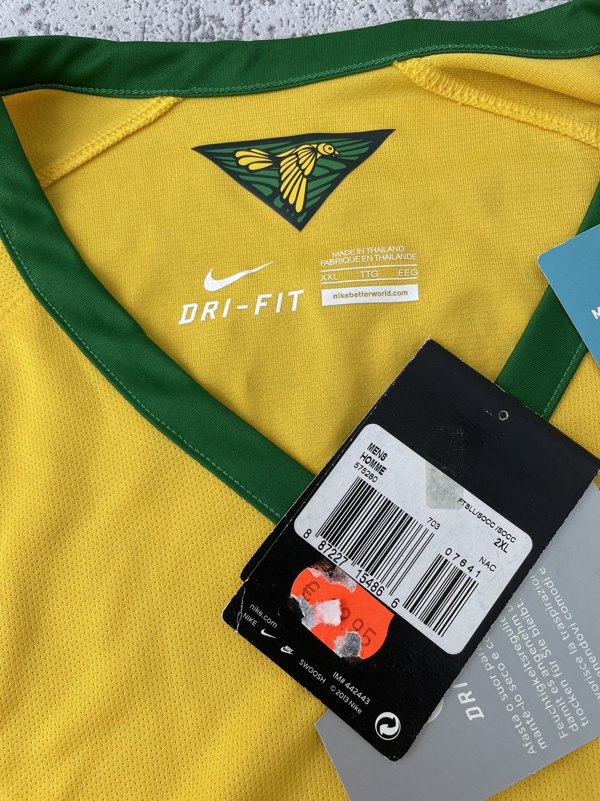 Nike Brazil 🇧🇷 2014 Home Nike Jersey Size US XXL / EU 58 / 5 - 15 Thumbnail
