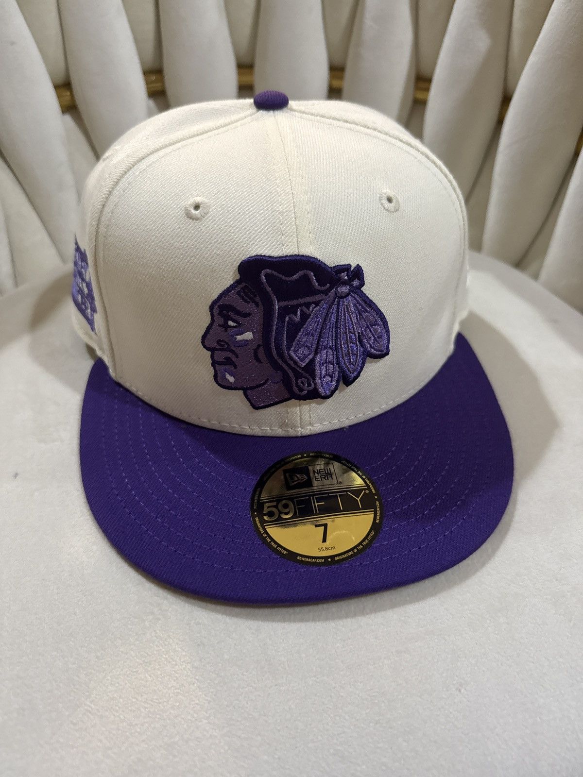 New Era 59Fifty Chicago Blackhawks “Hockey Fights Cancer” 7 Size ONE SIZE - 4 Thumbnail