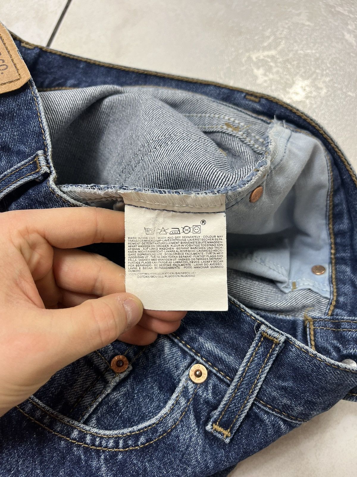 Levi's × Levi's Vintage Clothing × Vintage Vintage 90s Levi’s orange tab 628 02 denim jeans baggy pants Size US 33 - 19 Thumbnail