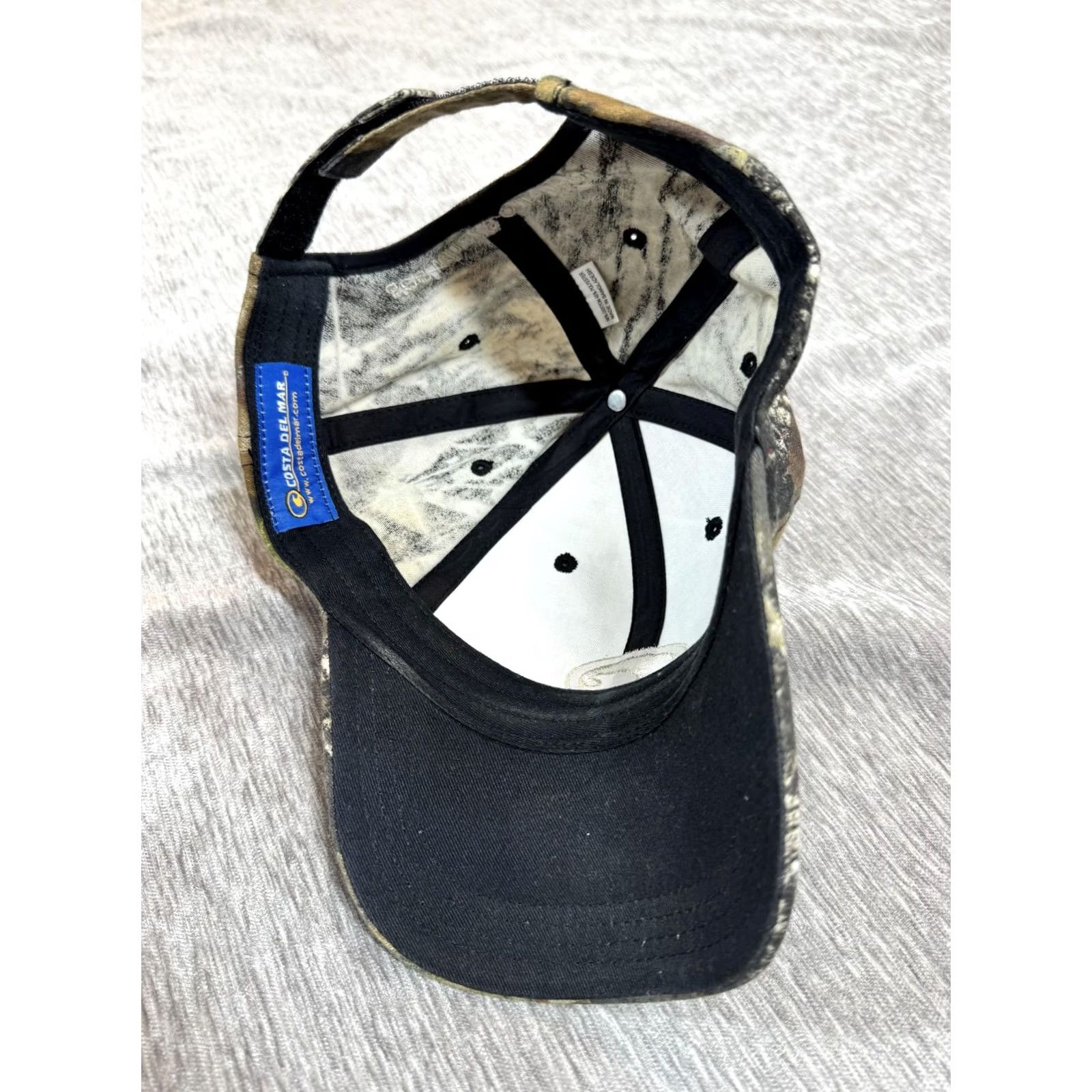 Costa Del Mar Costa Del Mar Mens Adjustable Baseball Hat Cap Green Camo See Whats Out There One Size Cap Strap Back Twill Cotton Polyester Hat Size ONE SIZE - 6 Thumbnail