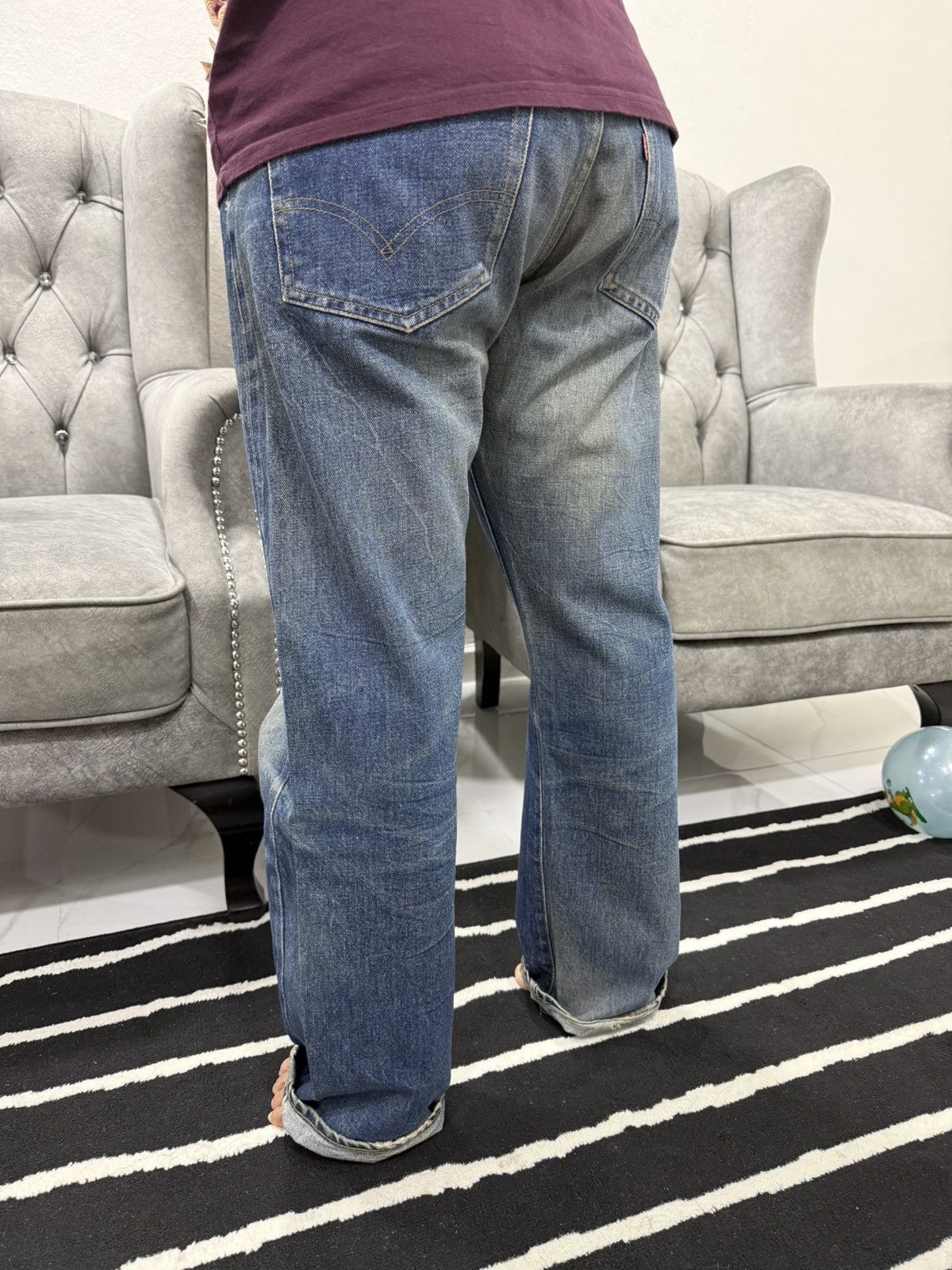 Levi's Vintage 80s Levis 501 Redline Size US 32 / EU 48 - 21 Thumbnail