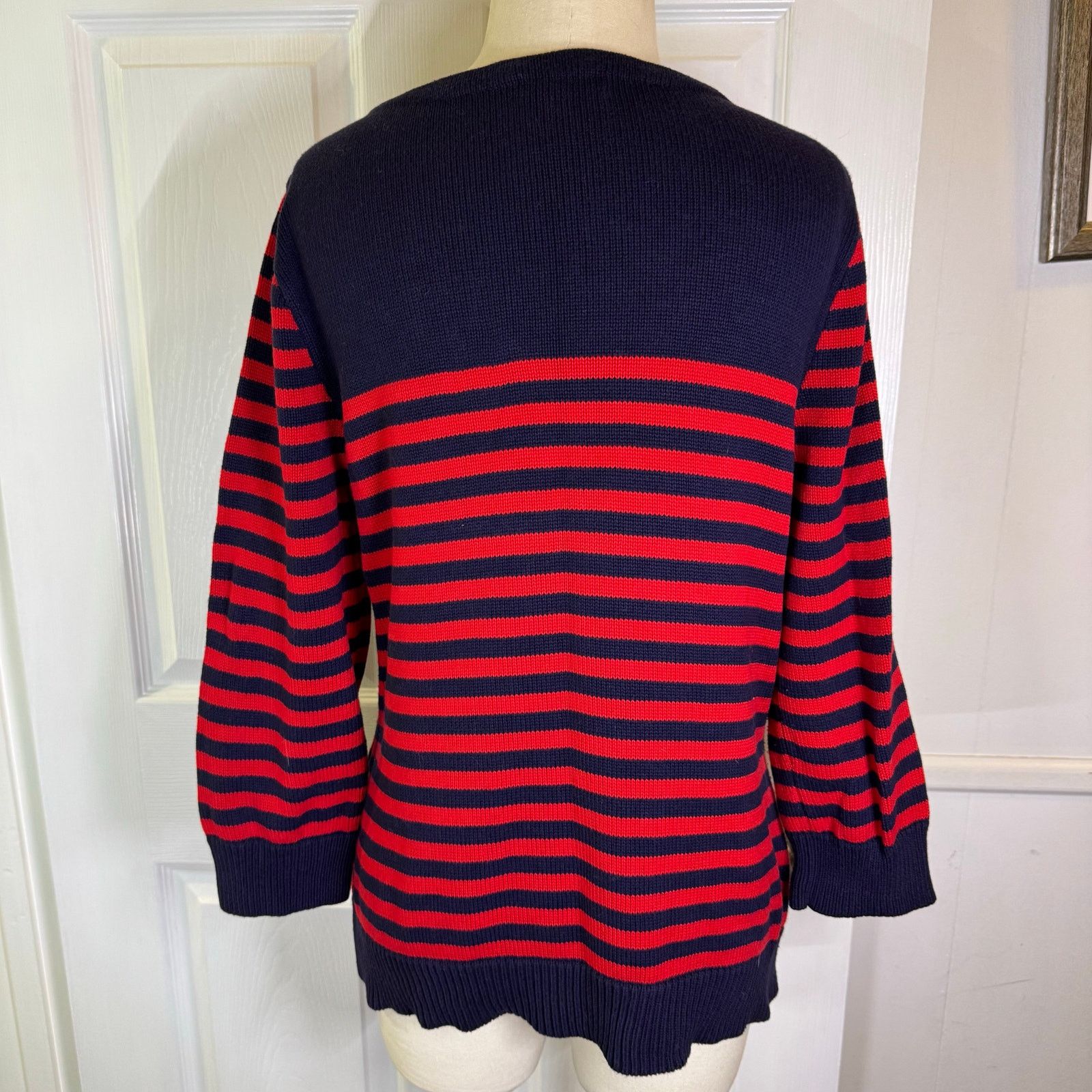 Lauren Ralph Lauren Ralph Lauren Sweater Embroidered Nautical Crest Buttons XL Size XL / US 12-14 / IT 48-50 - 5 Thumbnail