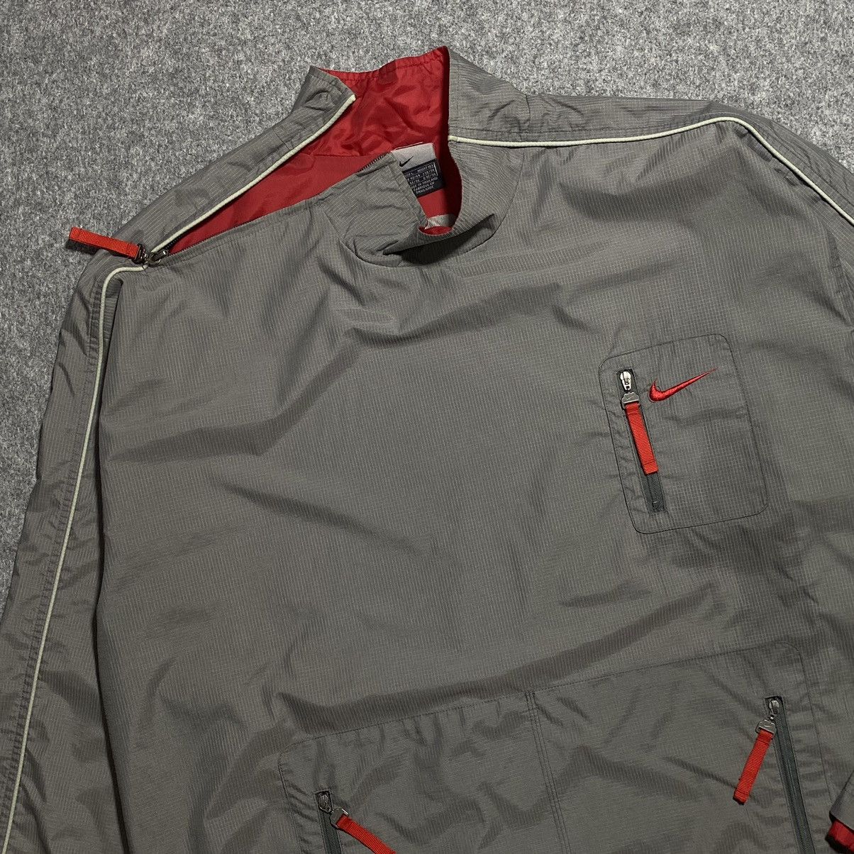 Nike Rare Nike Asymmetrical Hex Zip Jacket Y2K Ninja Pocket Neck Size US L / EU 52-54 / 3 - 2 Thumbnail