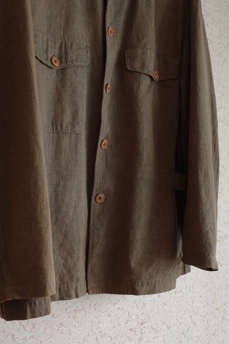 Yohji Yamamoto yohji yamamoto size os 90s cotton and linen dyed jacket 250 Size US M / EU 48-50 / 2 - 5 Thumbnail