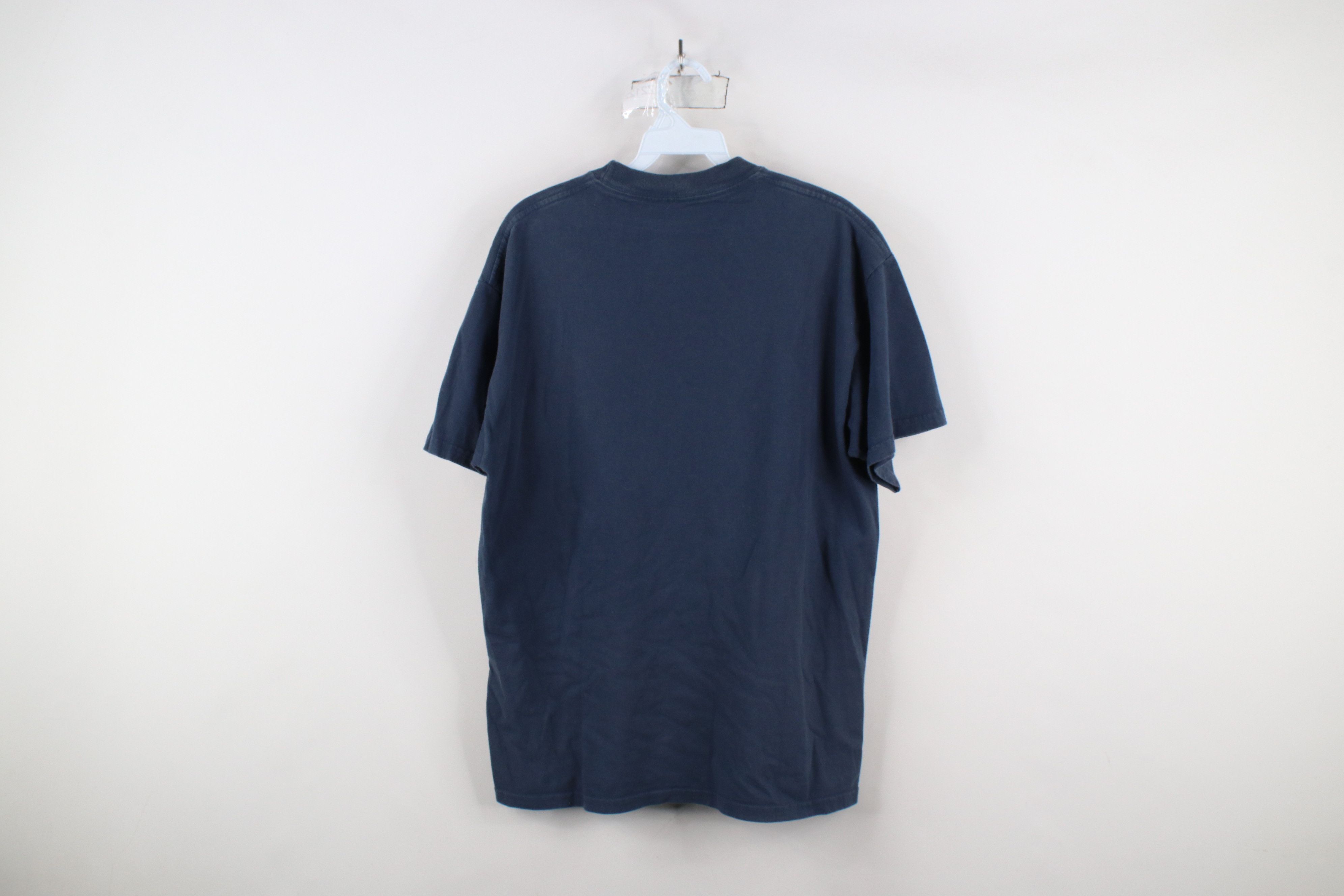 Vintage Vintage 90s Y2K Streetwear Spell Boston Mass T-Shirt Blue Size US L / EU 52-54 / 3 - 11 Thumbnail