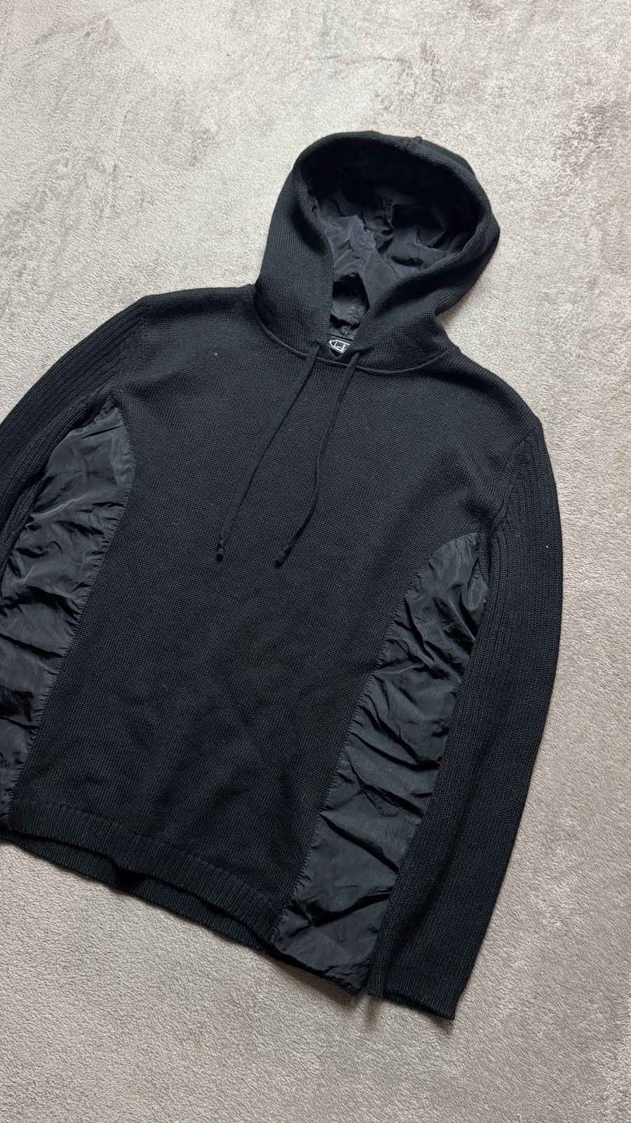 If Six Was Nine Vintage Techwear Merino Wool Hoodie prada miu miu ysl botega Size L / US 10 / IT 46 - 3 Thumbnail