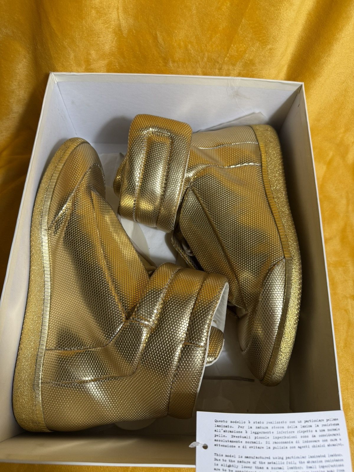 Maison Margiela Maison Margiela Future High Gold Leather Size US 12 / EU 45 - 8 Thumbnail