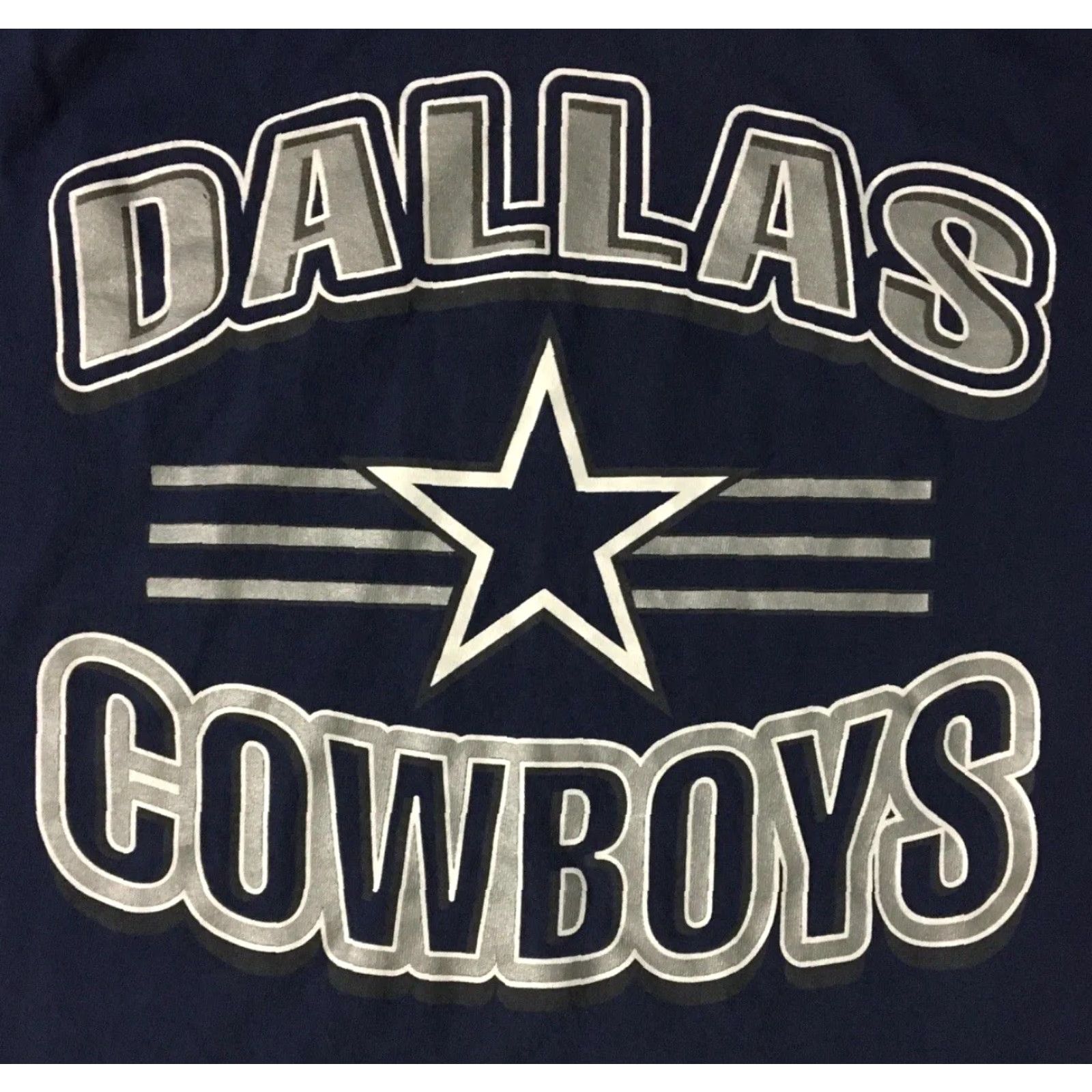NFL VINTAGE Dallas Cowboys 90s Faded Striped Jersey Shirt S Blue Football NFL Grunge 80s 00s? Size US S / EU 44-46 / 1 - 2 Thumbnail