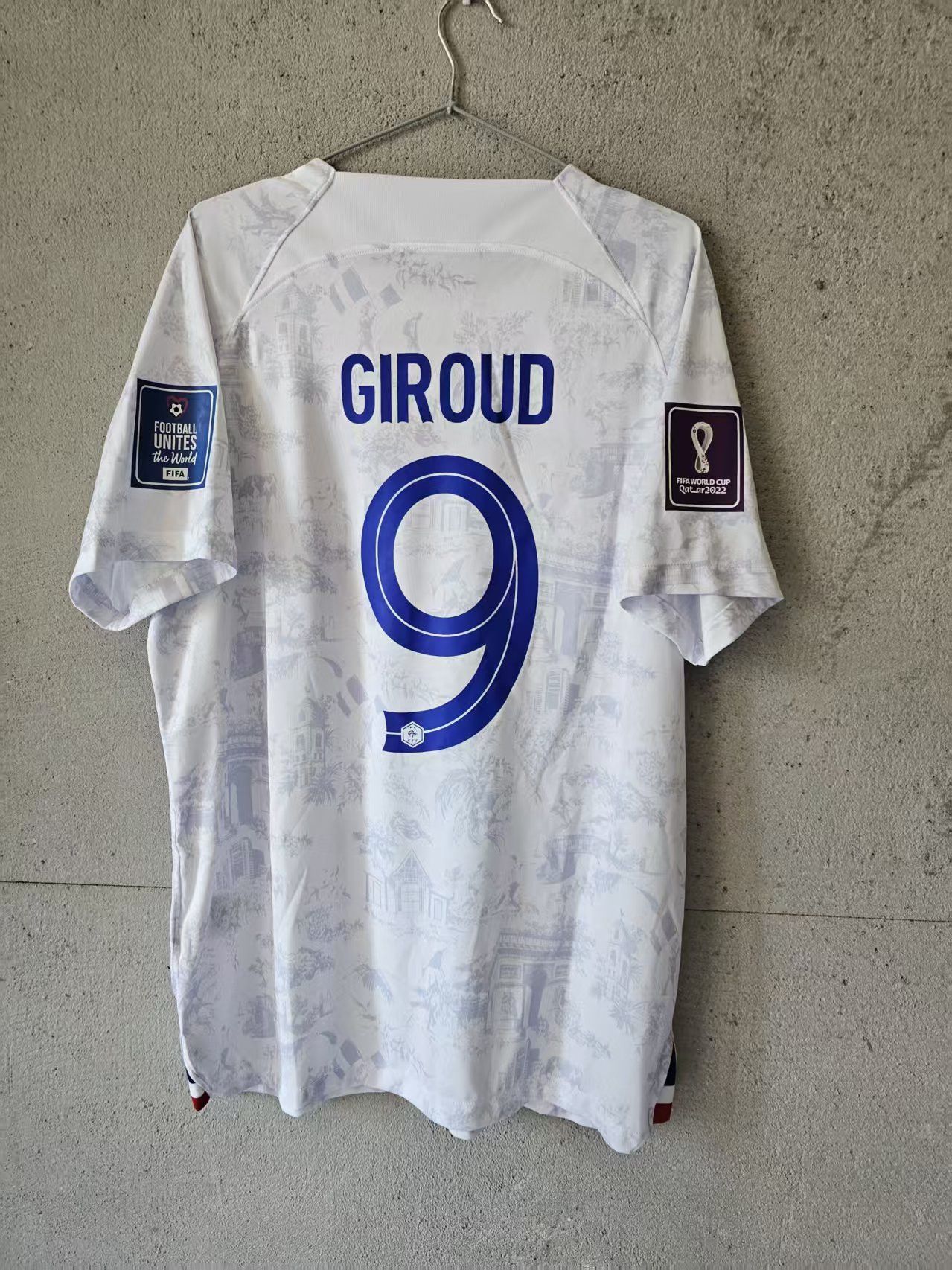 Other 2022 France #9 Olivier Giroud Jersey Away Size US XL / EU 56 / 4 - 2 Thumbnail