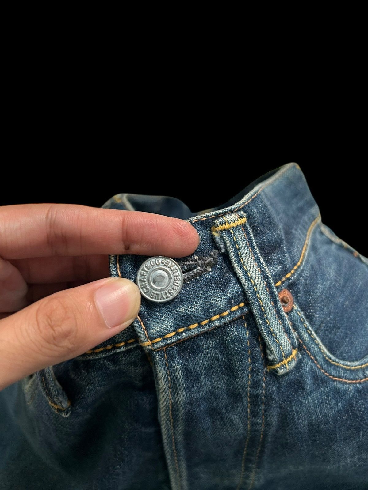 Japanese Brand × Kapital × Vintage Vintage EVIS Selvedge Distressed Short Denim Jeans Size US 28 / EU 44 - 5 Thumbnail