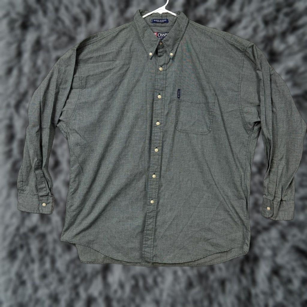 Ralph Lauren Chaps Ralph Lauren Shirt Mens 2XL Green Check Button Down Long Sleeve Casual Size US XXL / EU 58 / 5 - 1 Thumbnail
