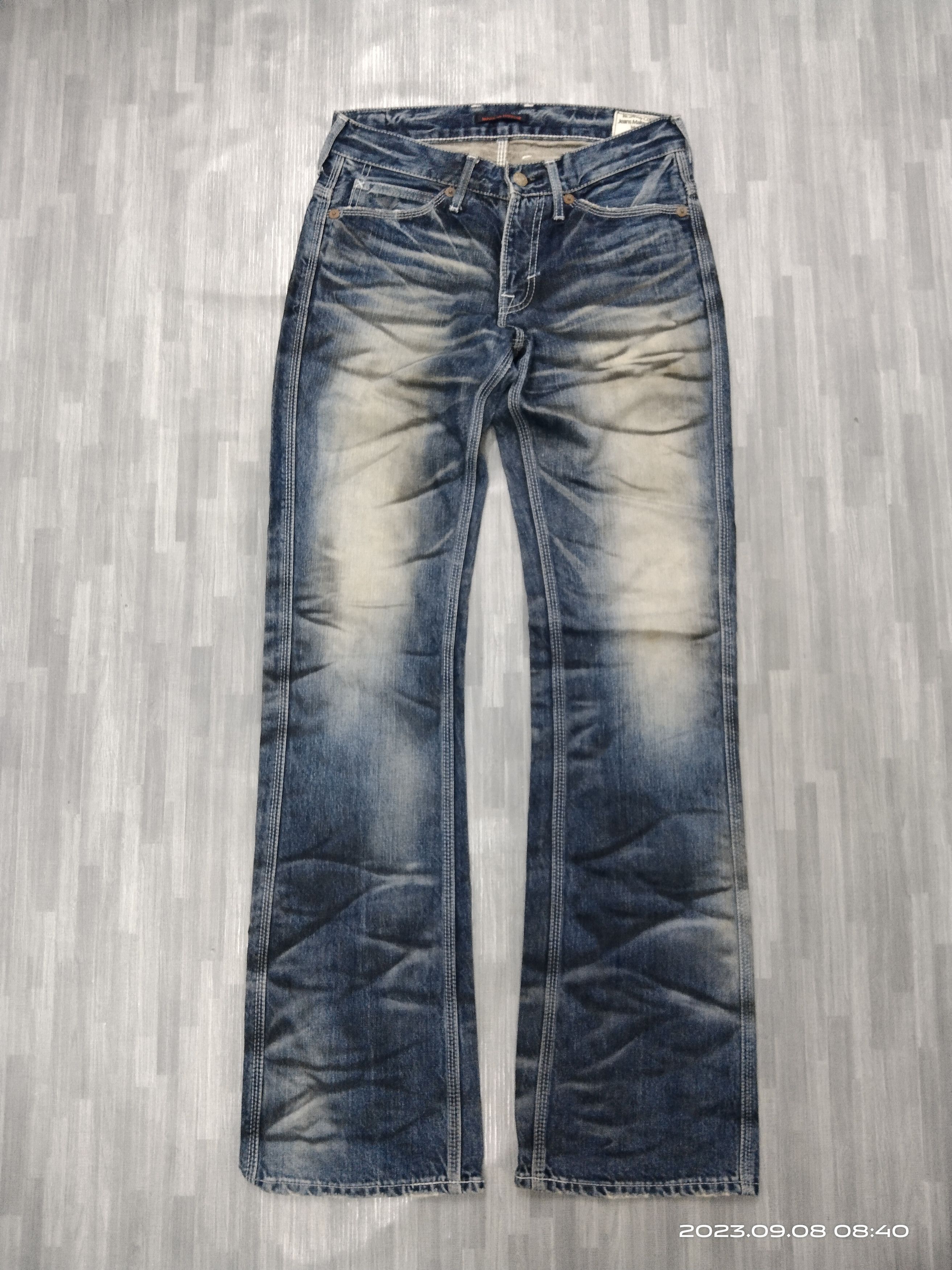 Japanese Brand FLARE SICK BLUEWAY COMPANY DENIM PANTS Size US 28 / EU 44 - 2 Thumbnail