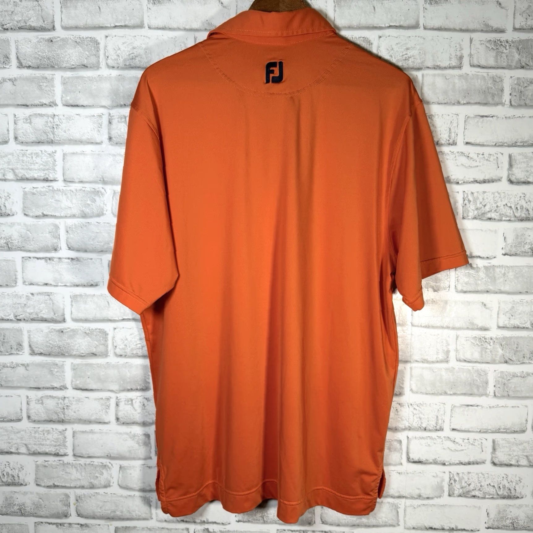 Footjoy VINTAGE FootJoy Men's Polo Shirt Athletic Fit Golf Orange Medium Mens Size US M / EU 48-50 / 2 - 5 Thumbnail