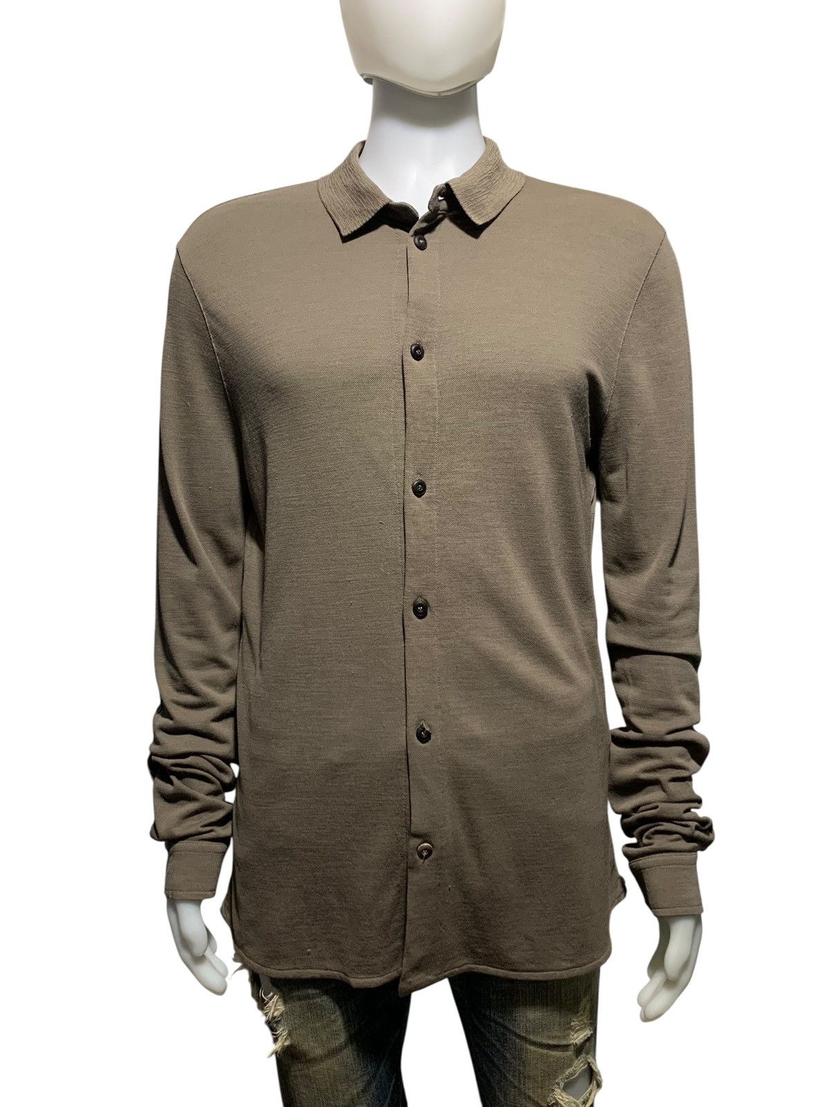 Giorgio Armani Armani Woollen Knit Shirt Size US L / EU 52-54 / 3 - 3 Thumbnail